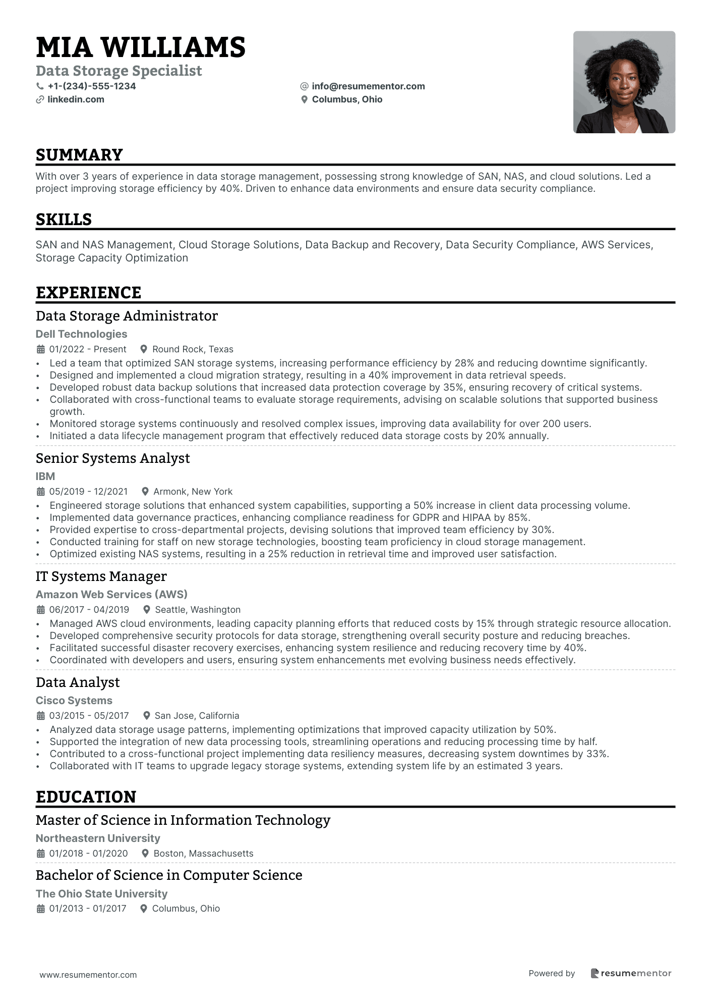 Data Storage Specialist