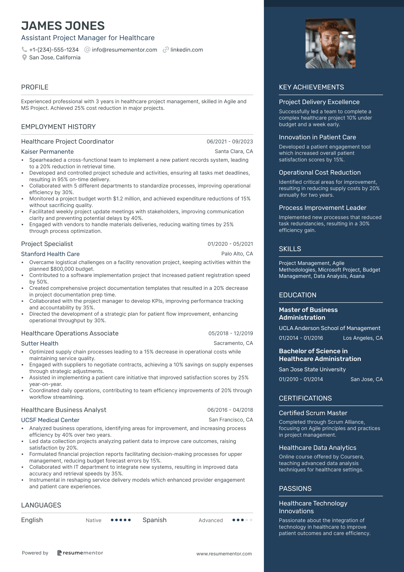 Assistant Project Manager for Healthcare