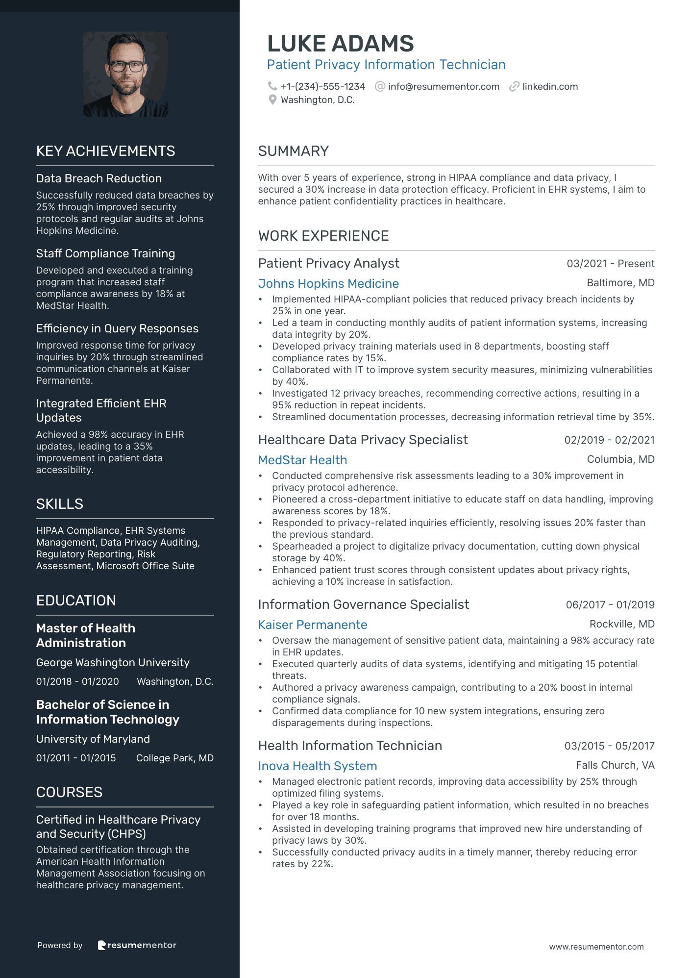 Patient Privacy Information Technician
