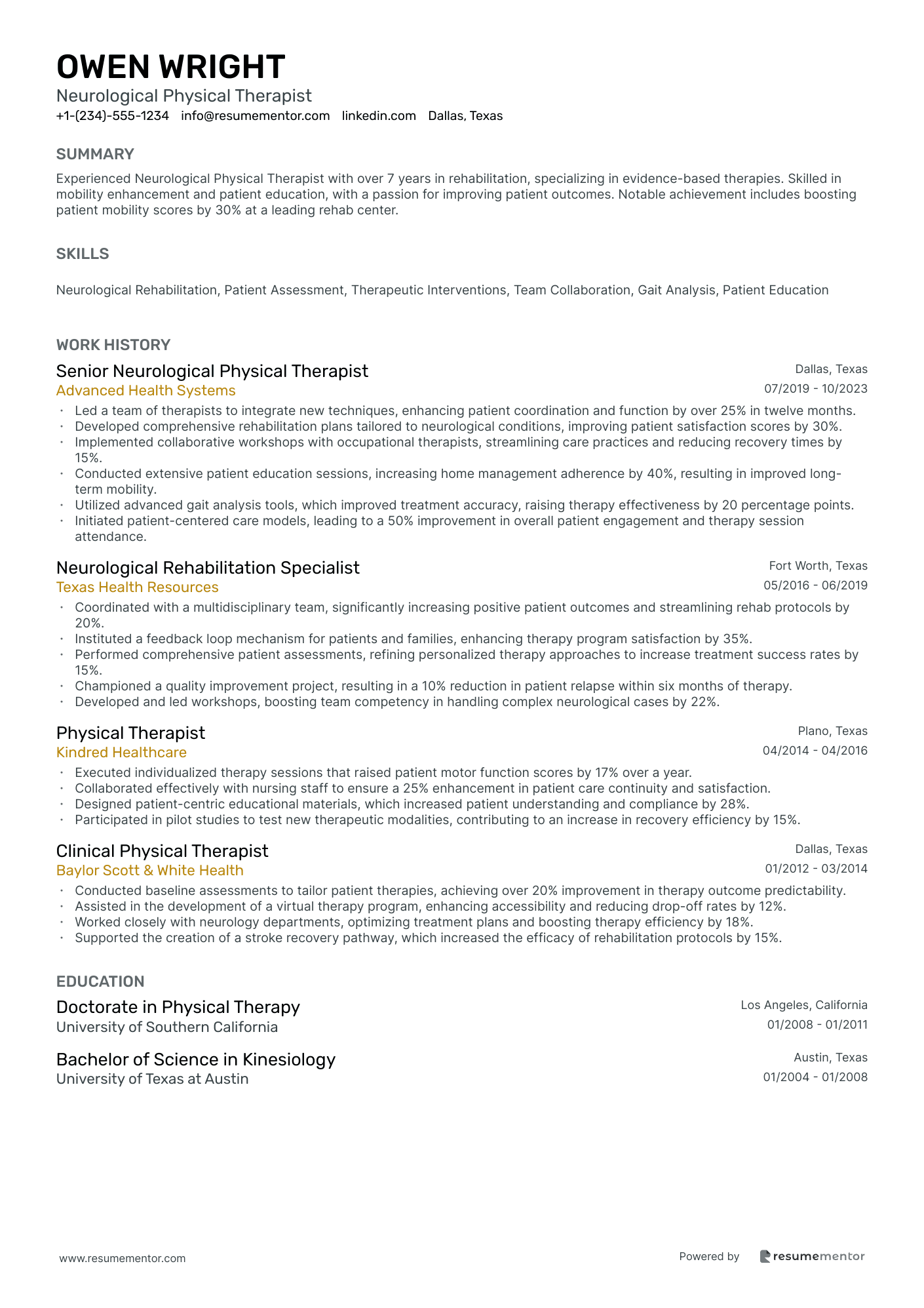 Neurological Physical Therapist