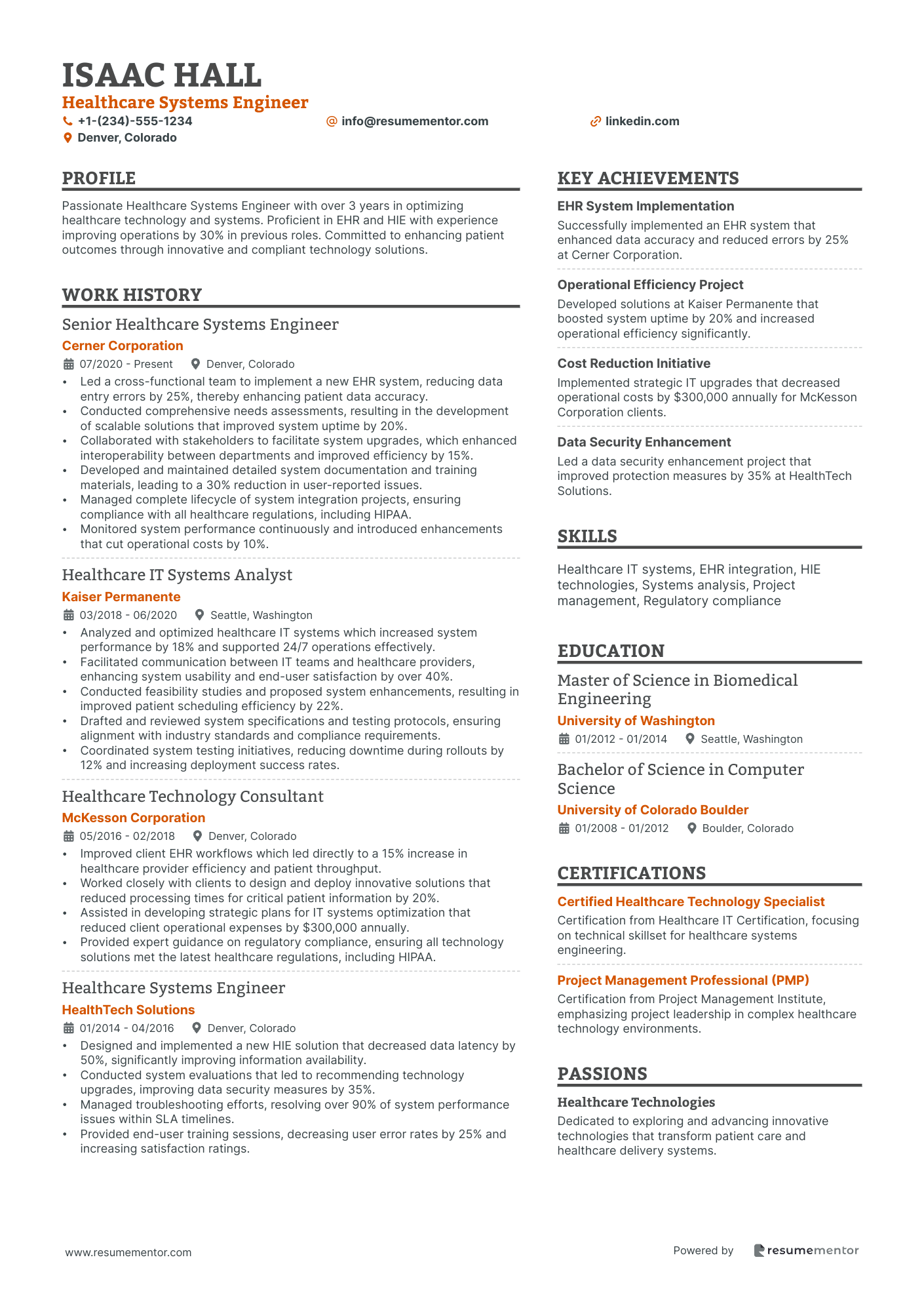 Healthcare Systems Engineer
