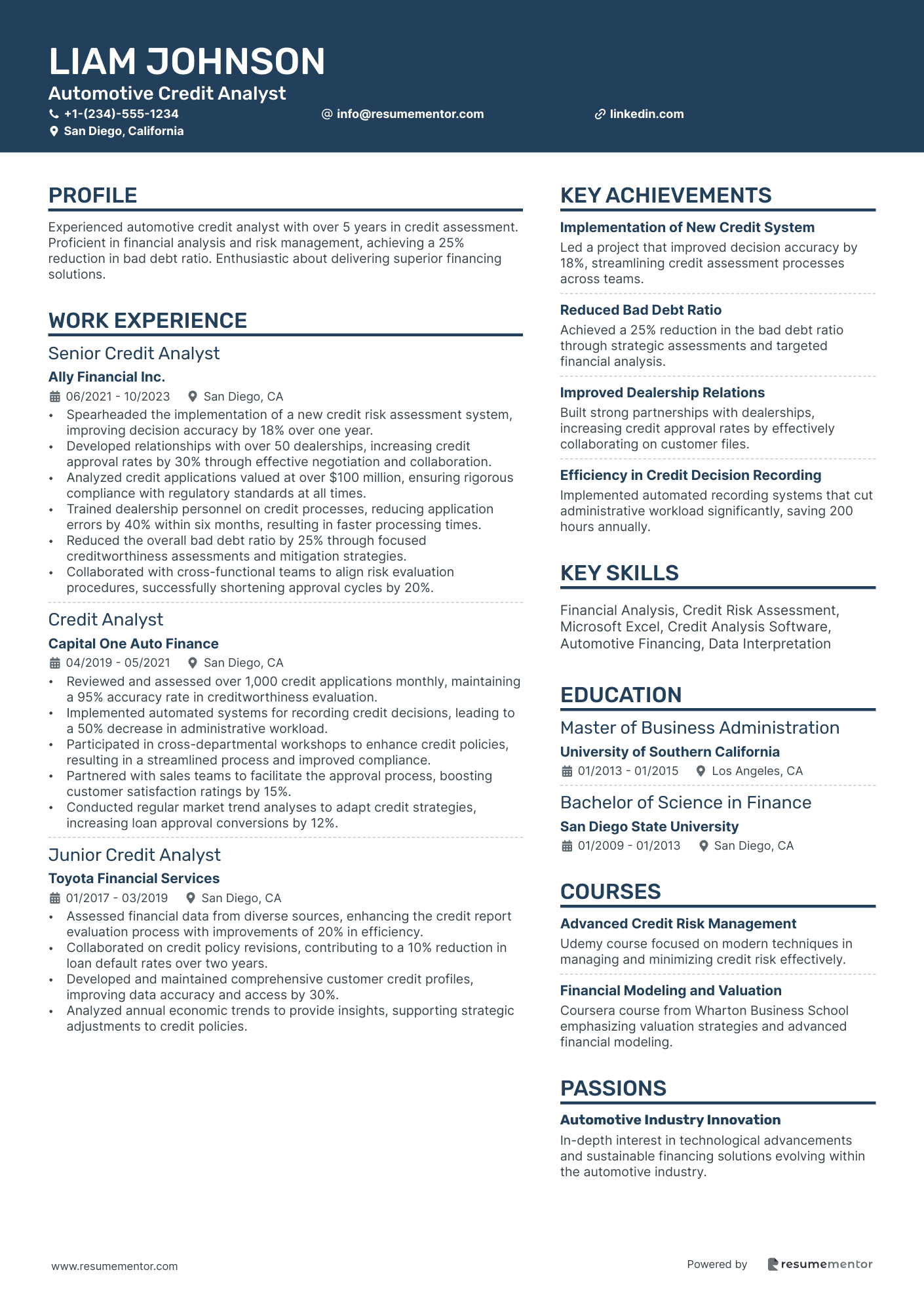 Automotive Credit Analyst