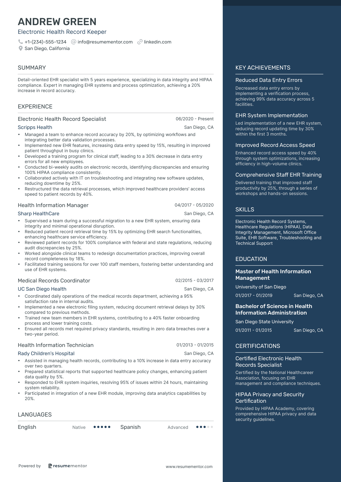 Electronic Health Record Keeper