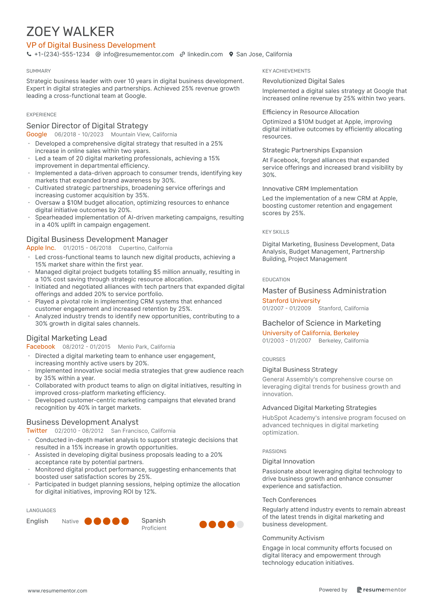 VP of Digital Business Development
