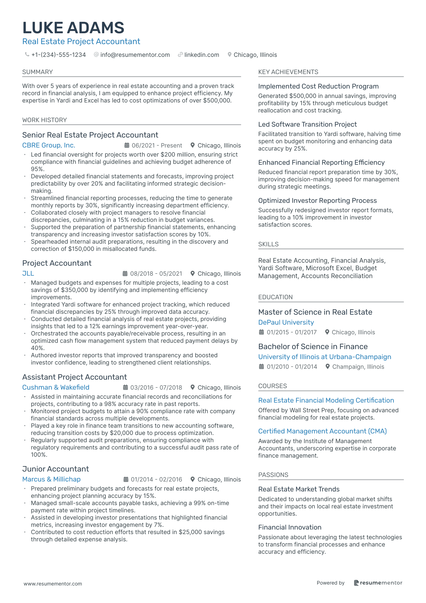 Real Estate Project Accountant