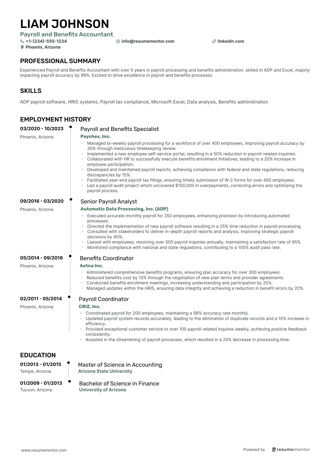 Payroll and Benefits Accountant