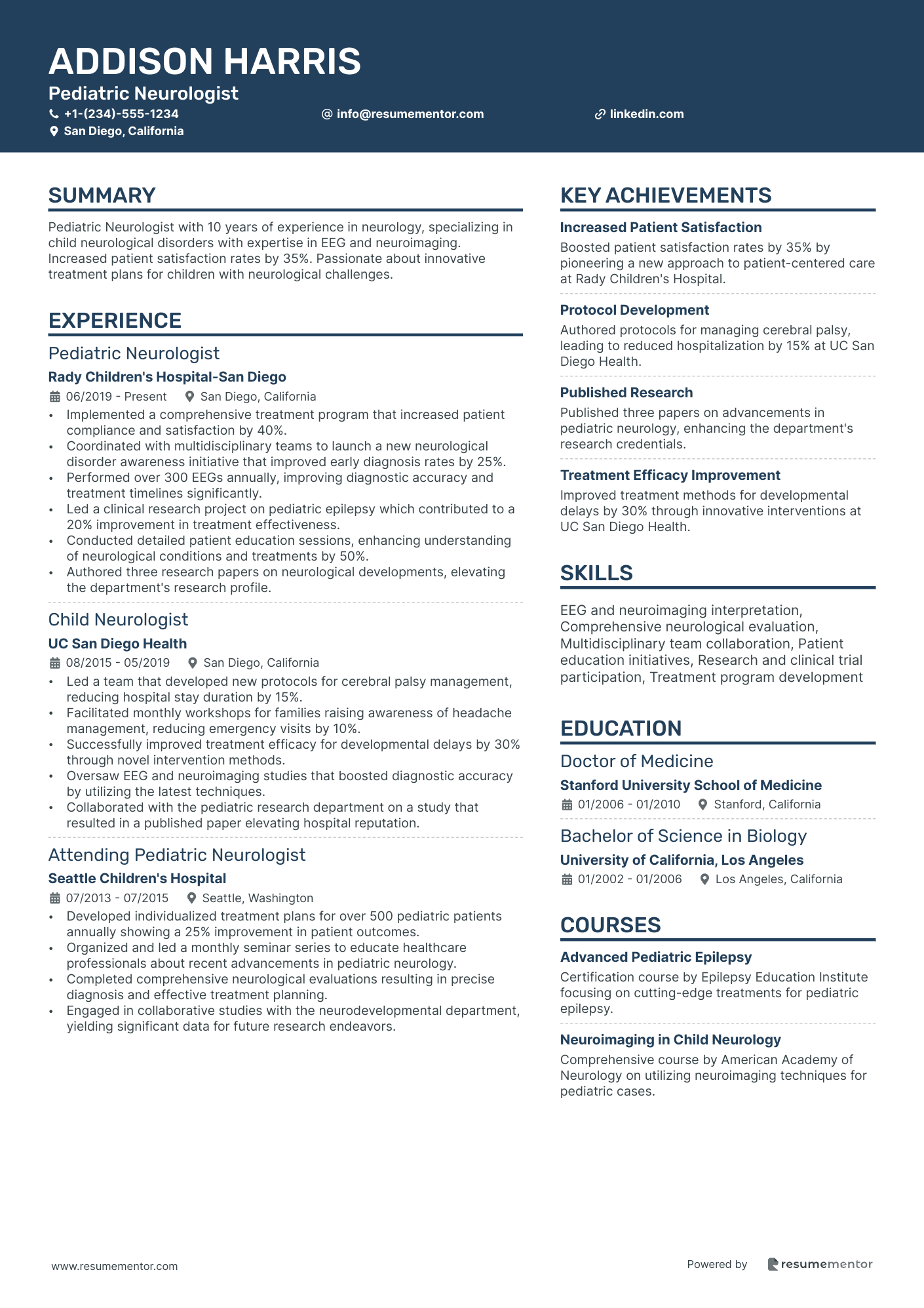 Pediatric Neurologist