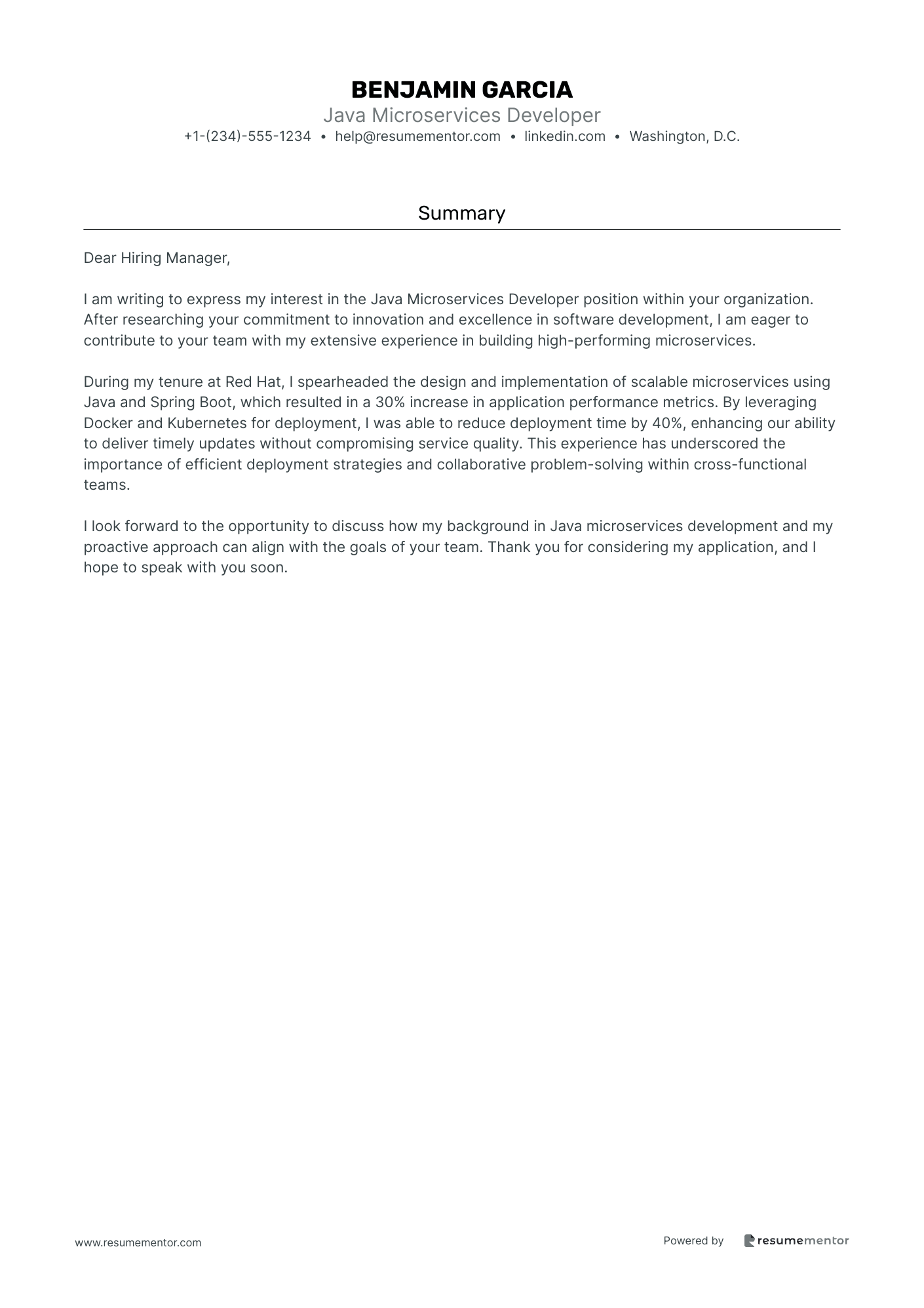 Java Microservices Developer