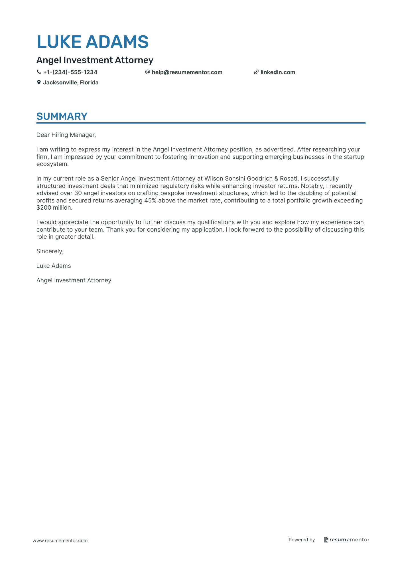 Angel Investment Attorney
