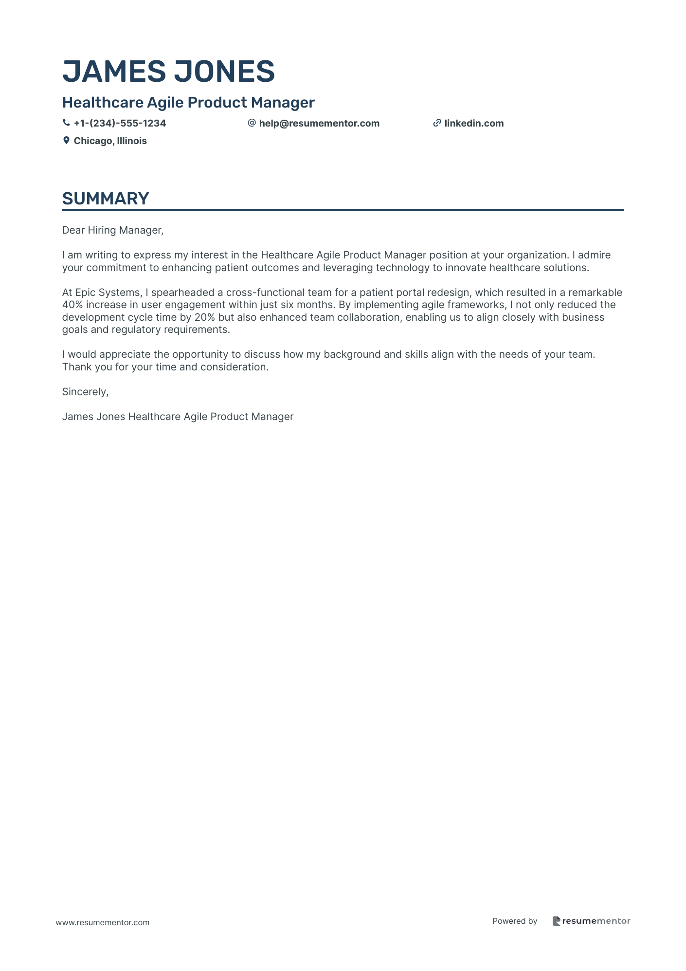 Healthcare Agile Product Manager