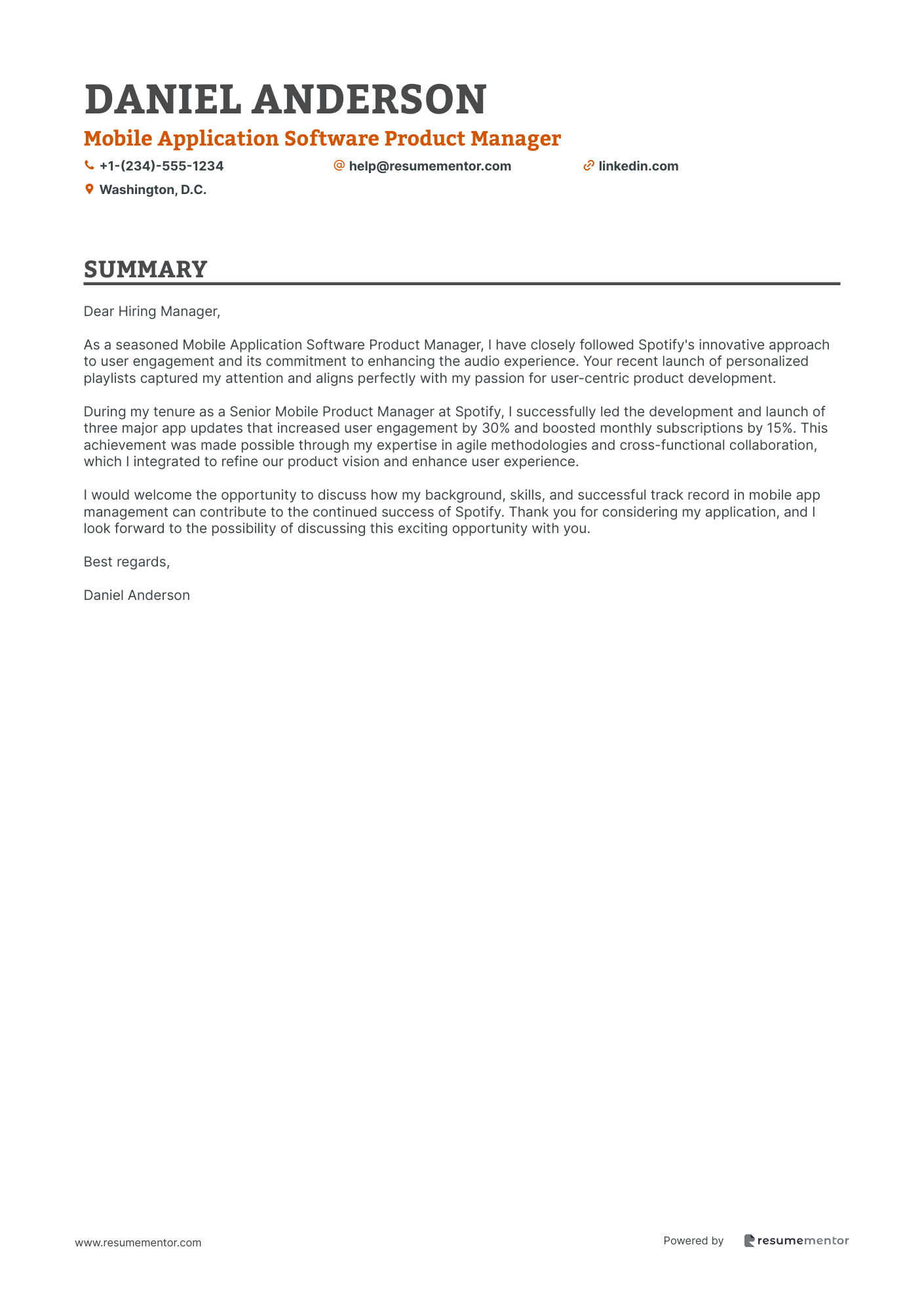 Mobile Application Software Product Manager