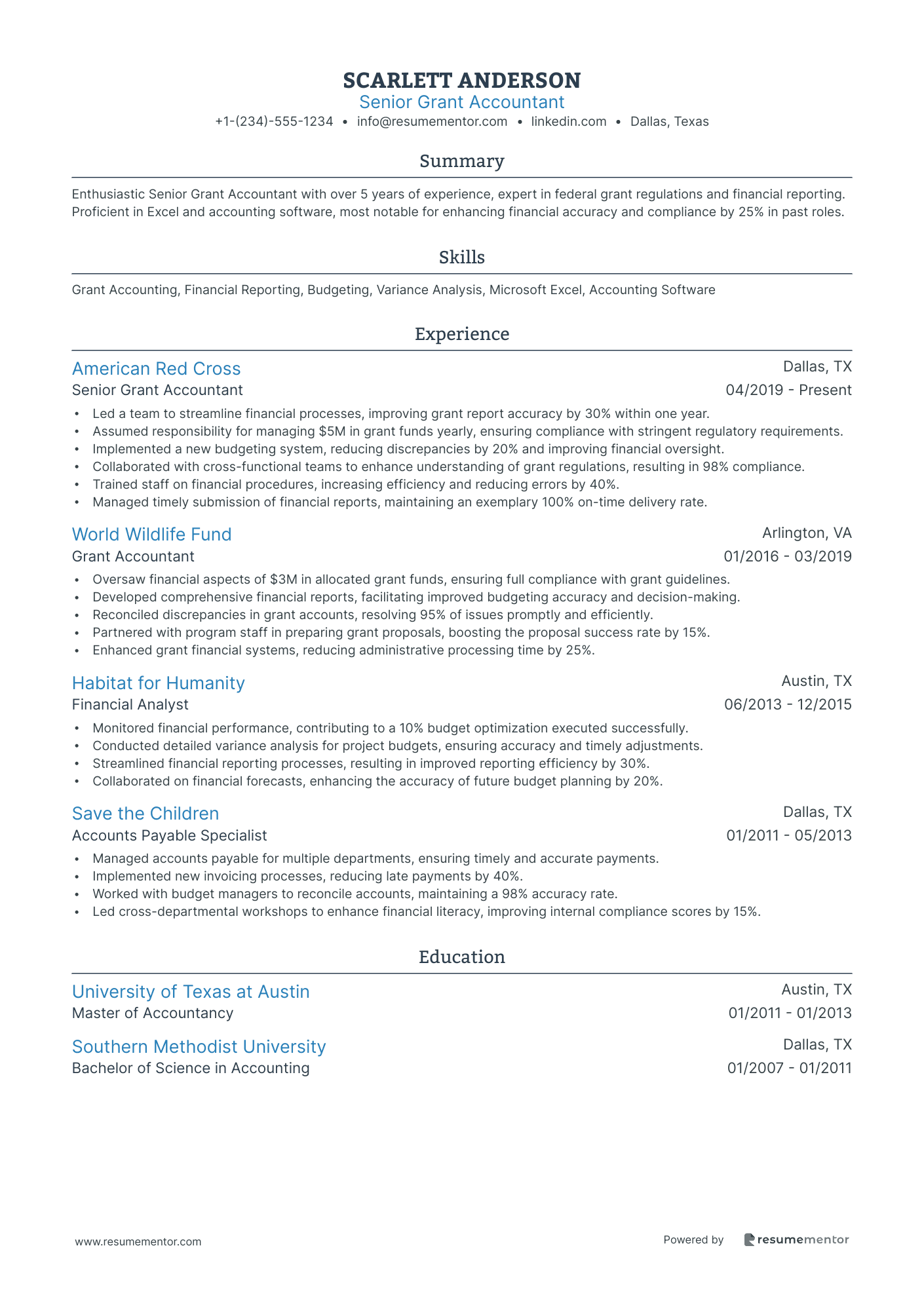 Senior Grant Accountant