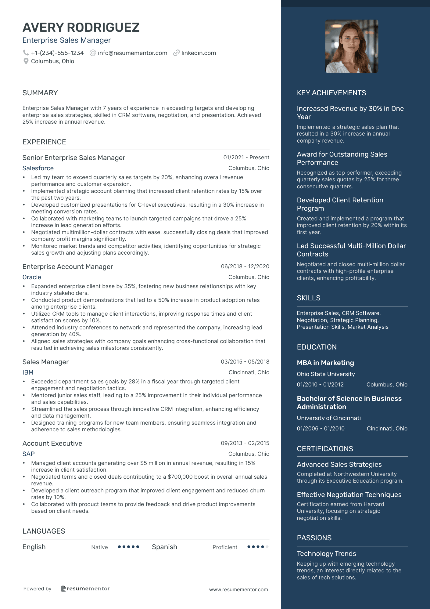 Enterprise Sales Manager