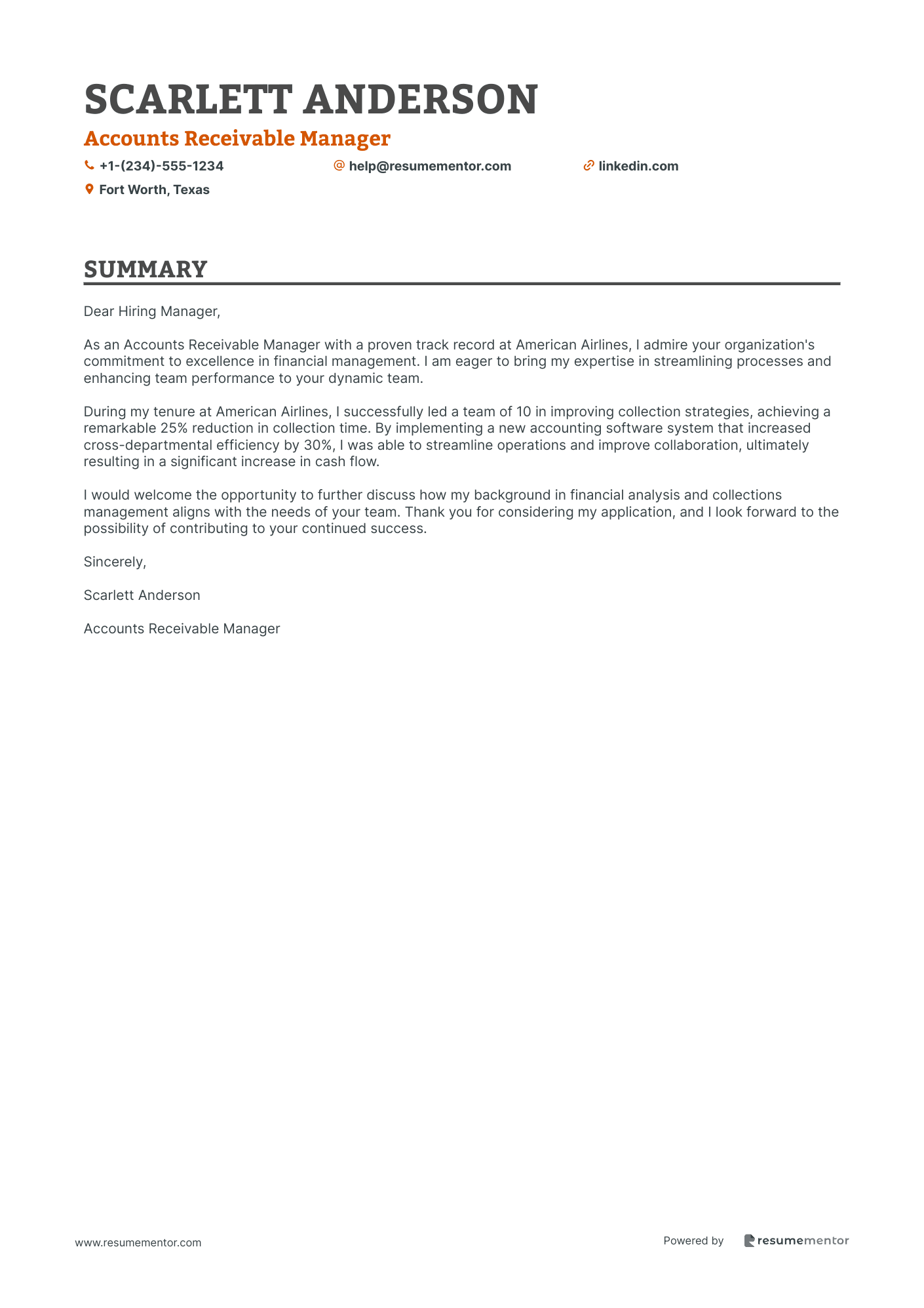Accounts Receivable Manager
