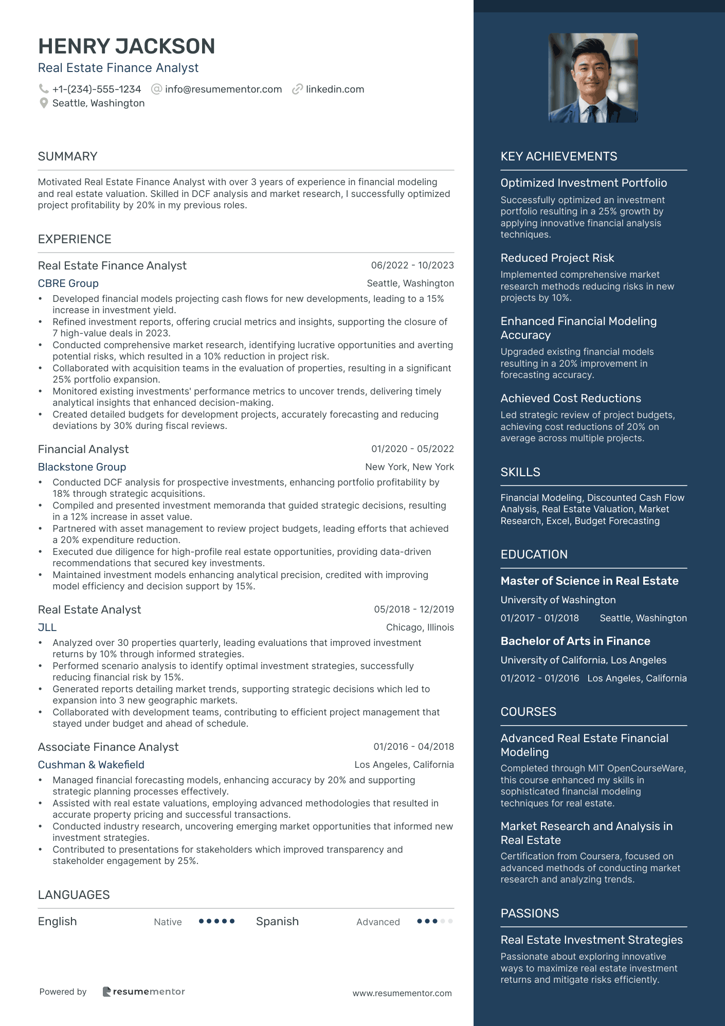 Real Estate Finance Analyst