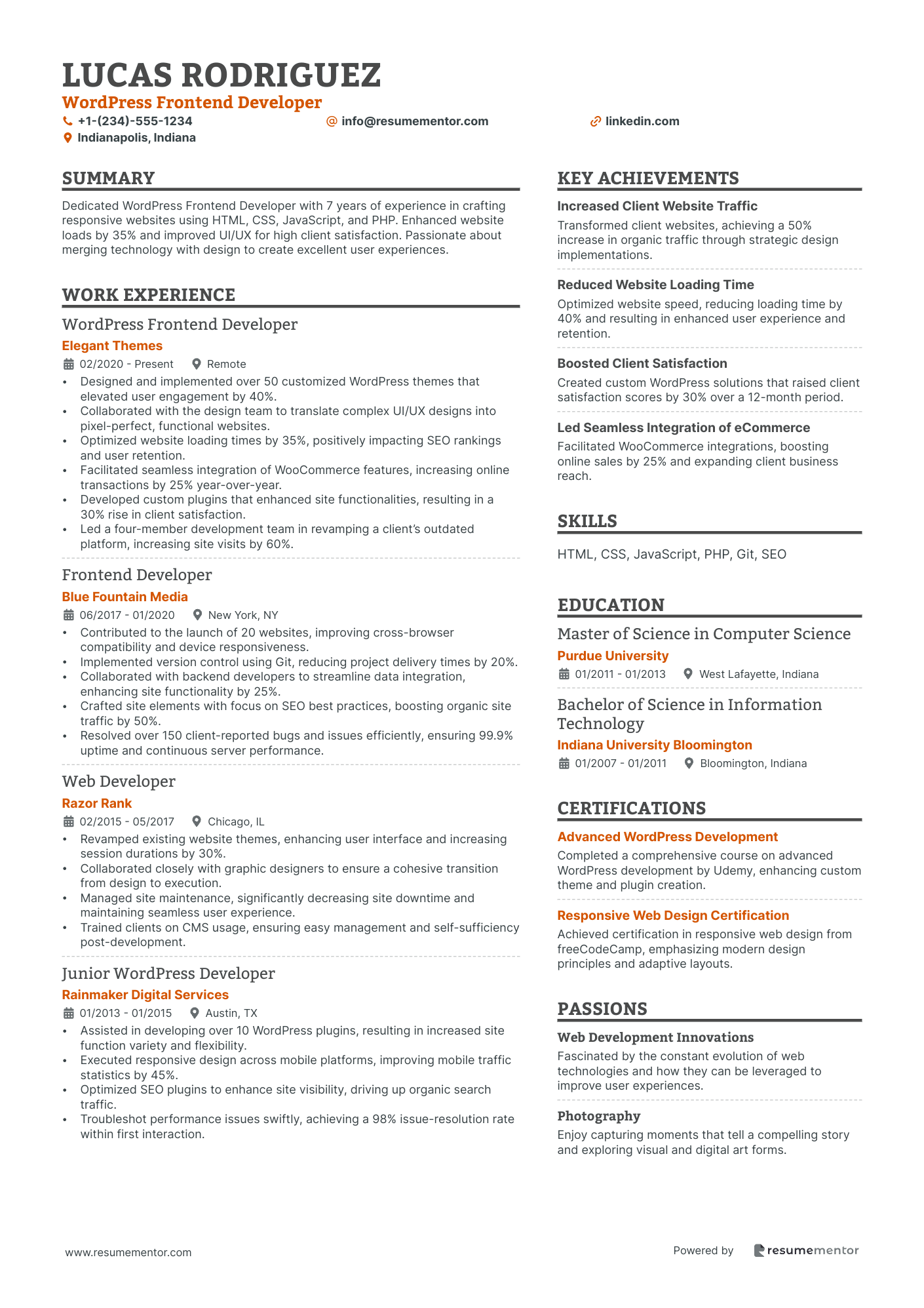Wordpress Frontend Developer