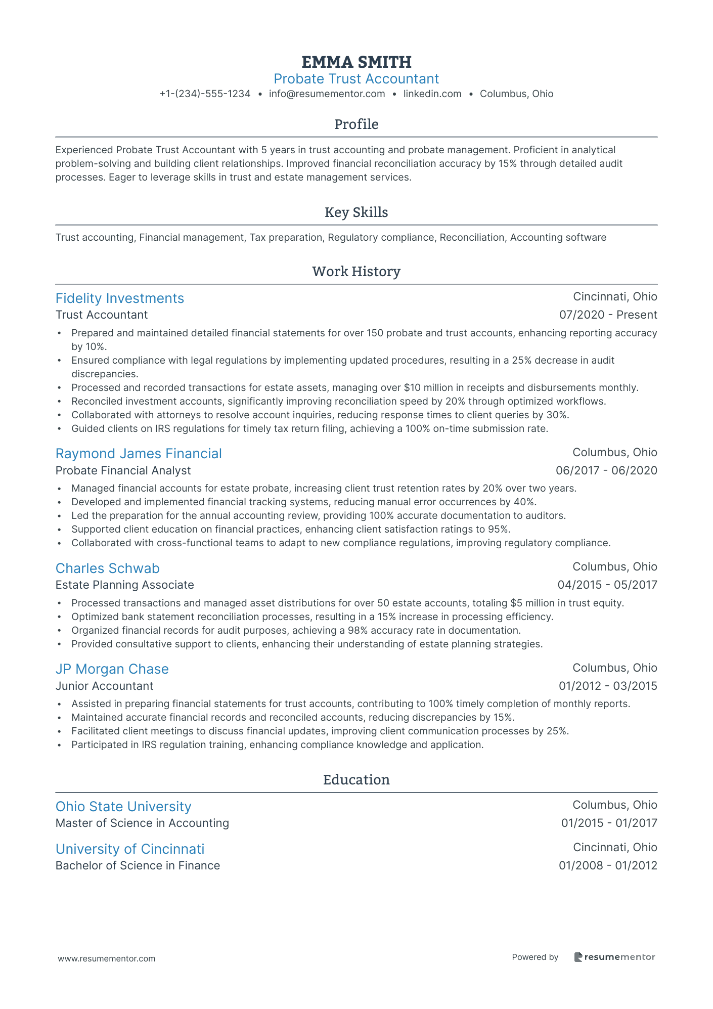 Probate Trust Accountant