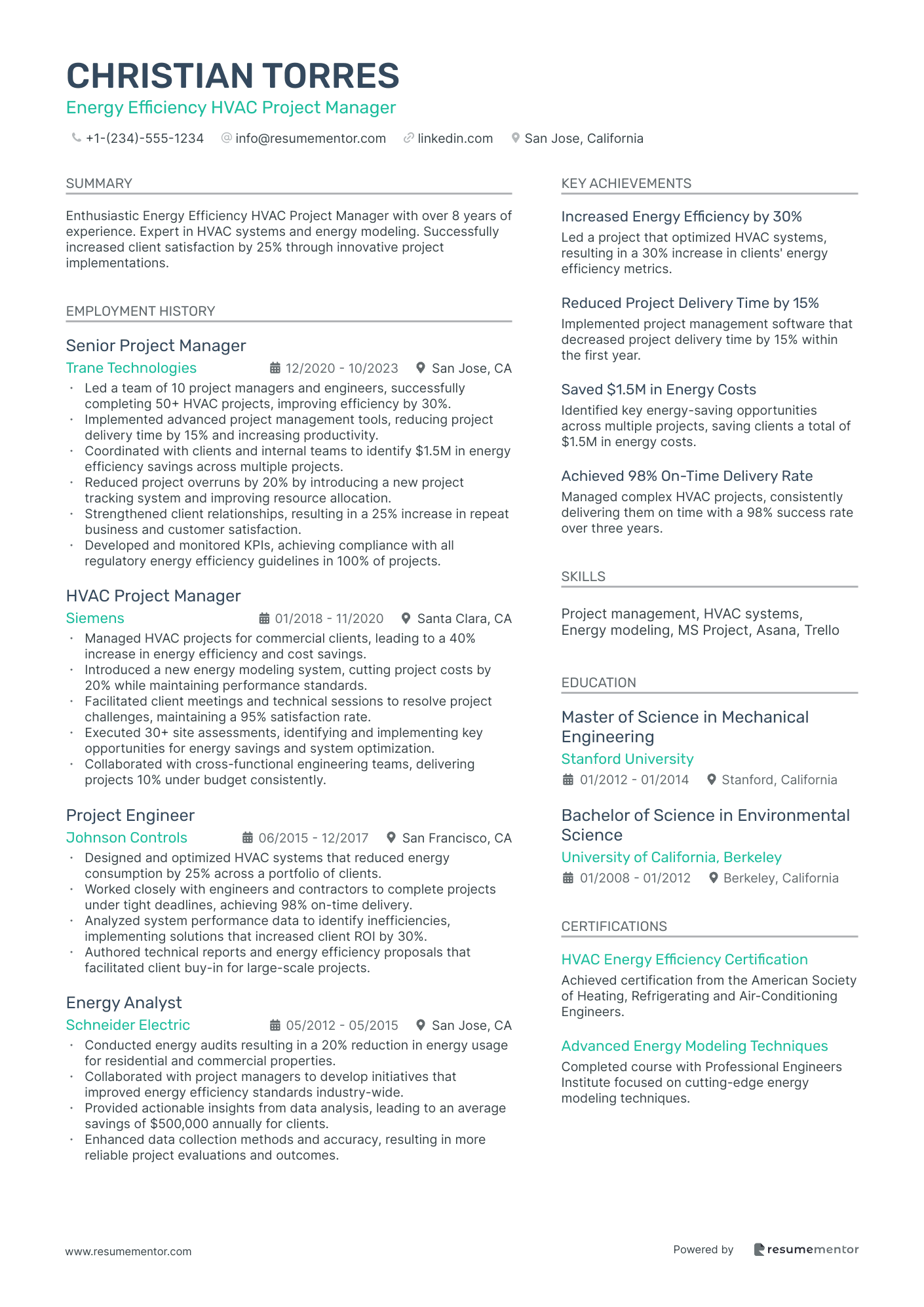 Energy Efficiency HVAC Project Manager