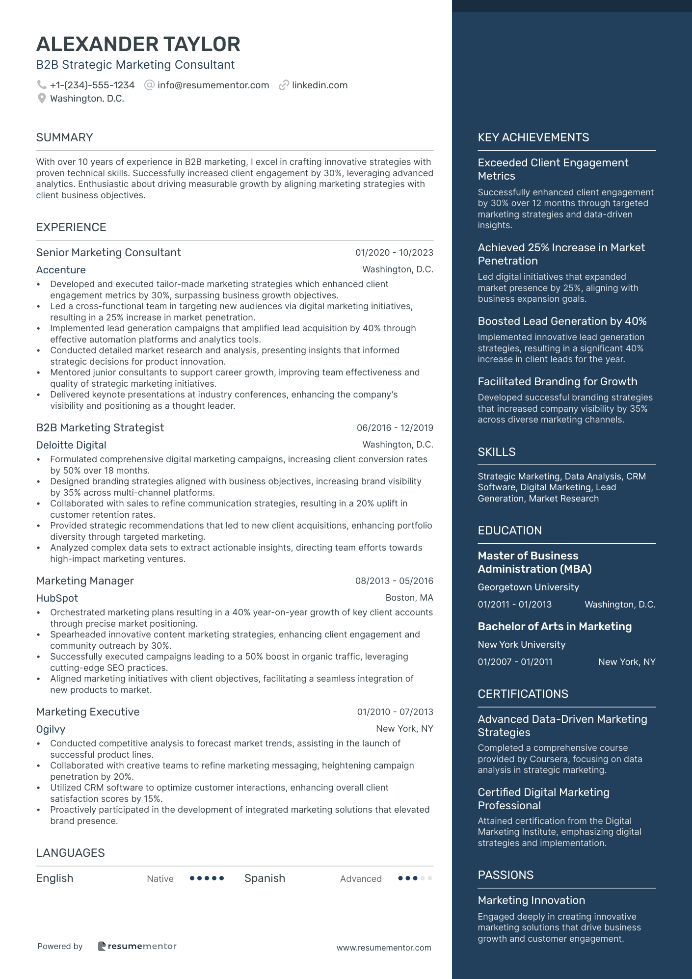 B2B Strategic Marketing Consultant