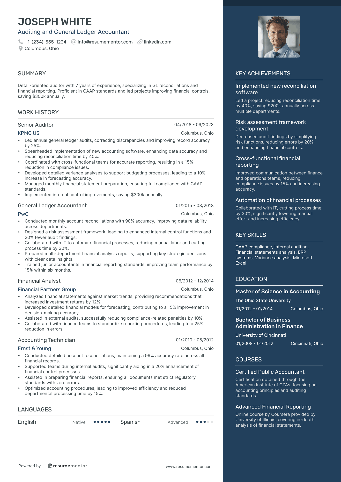 Auditing and General Ledger Accountant