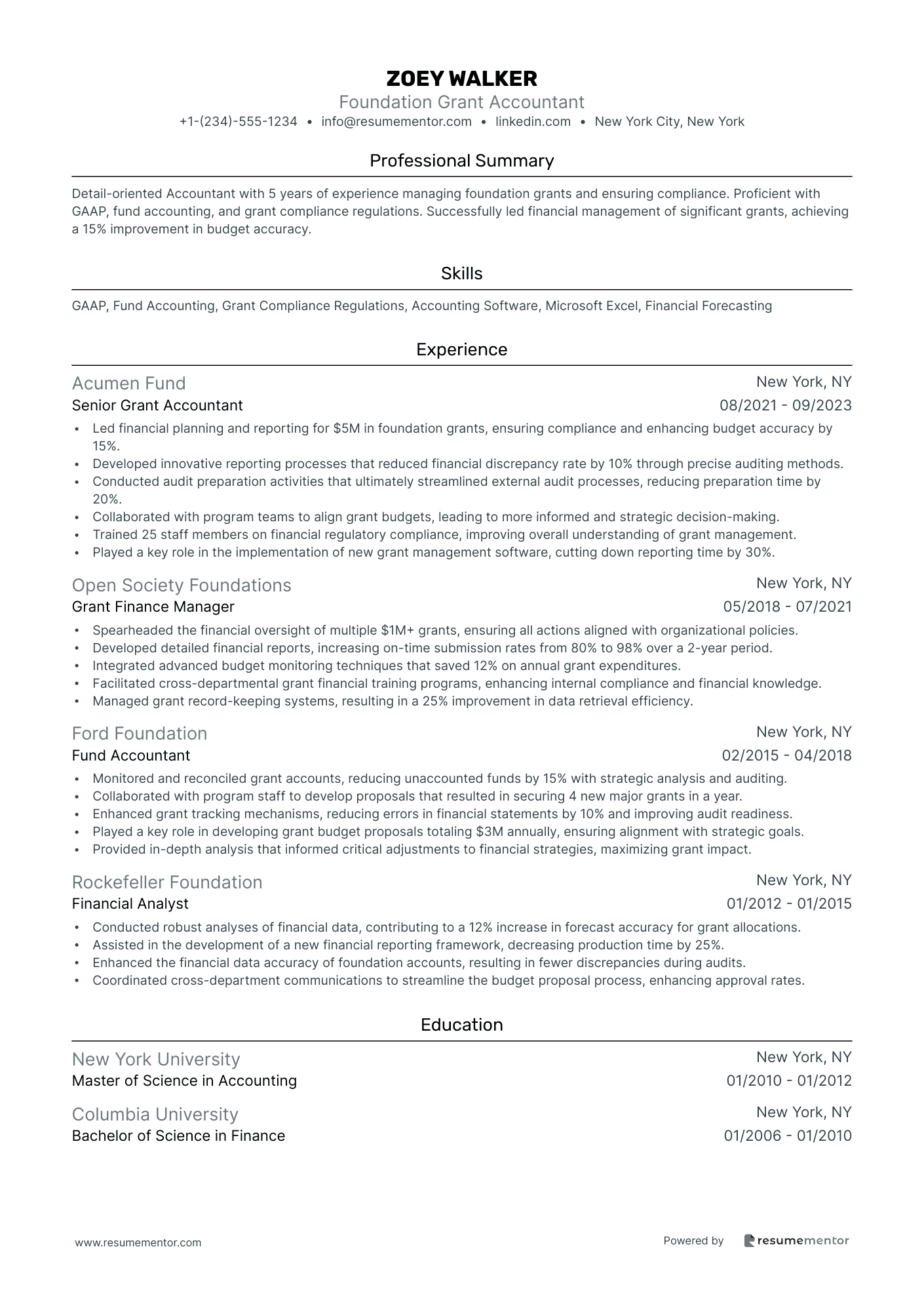 Foundation Grant Accountant