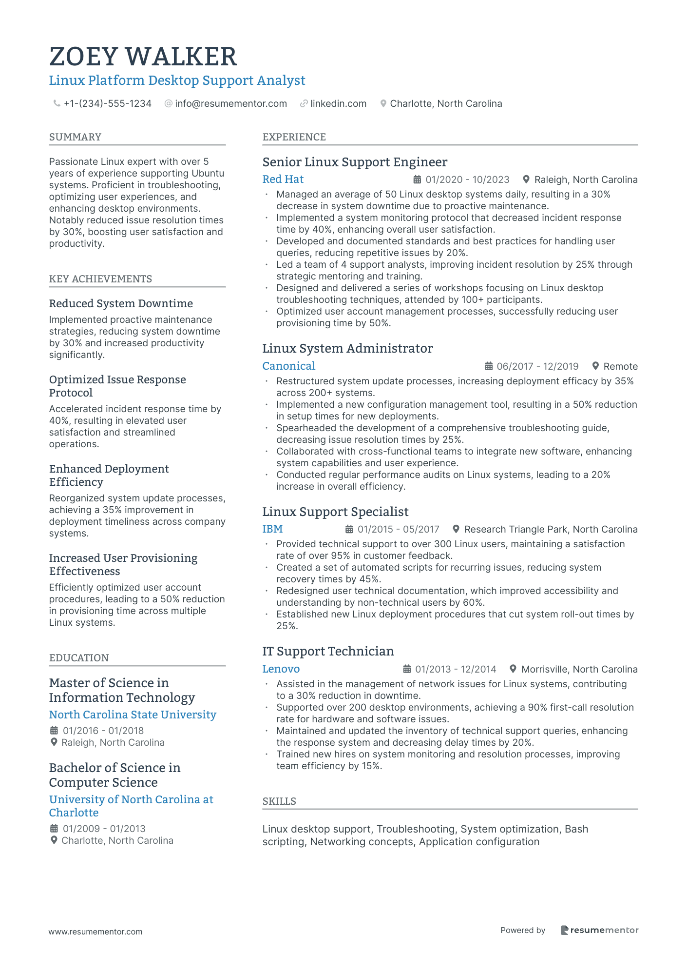 Linux Platform Desktop Support Analyst
