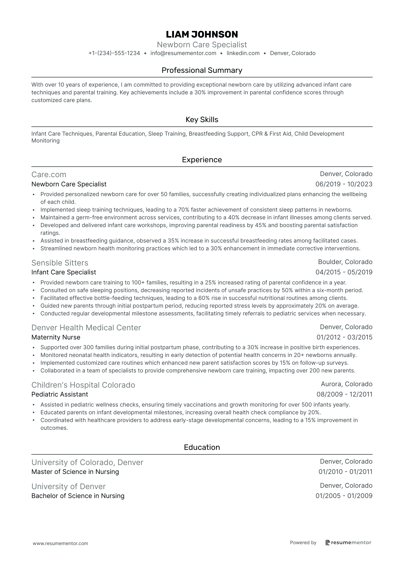 Newborn Care Specialist