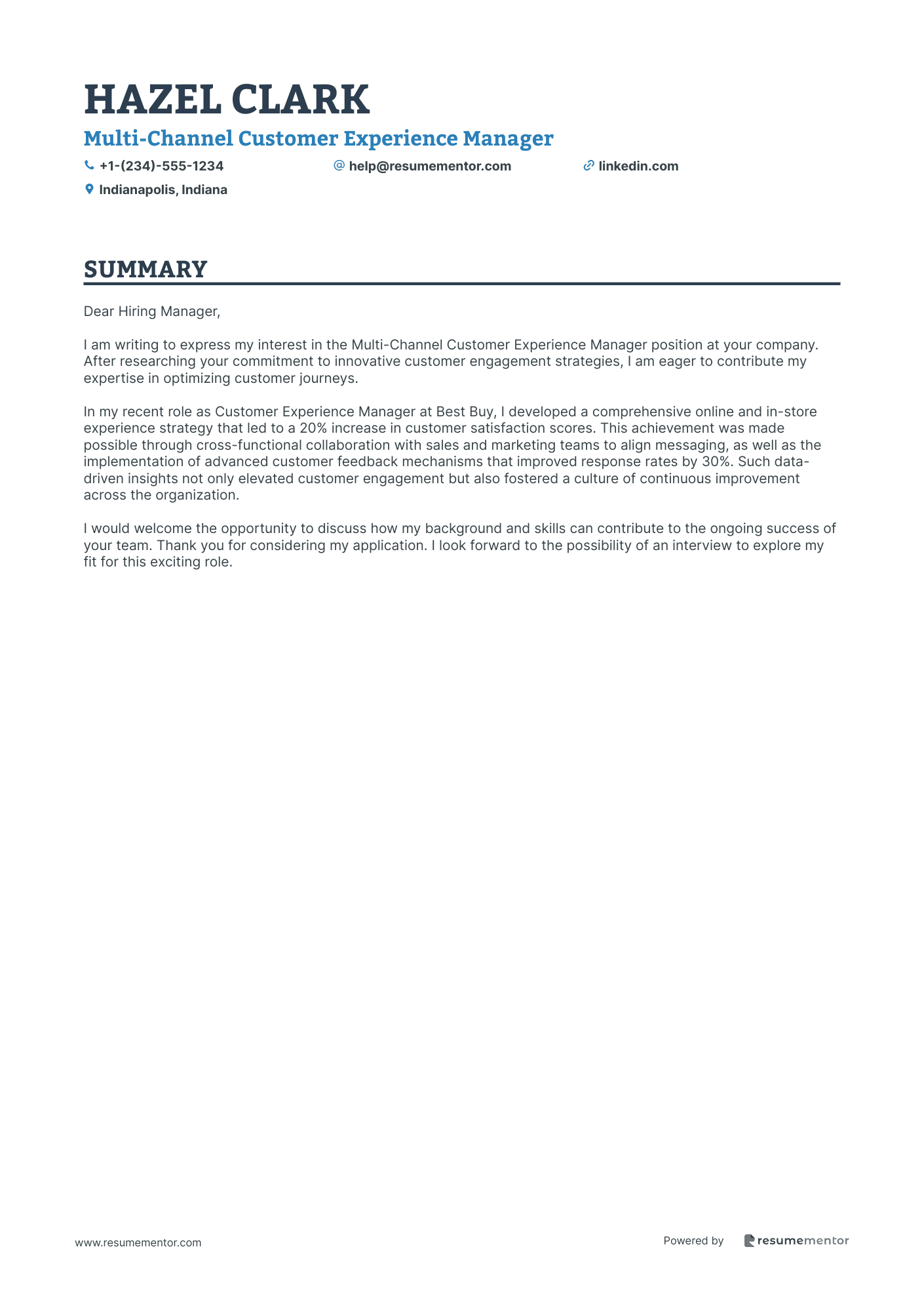 Multi Channel Customer Experience Manager