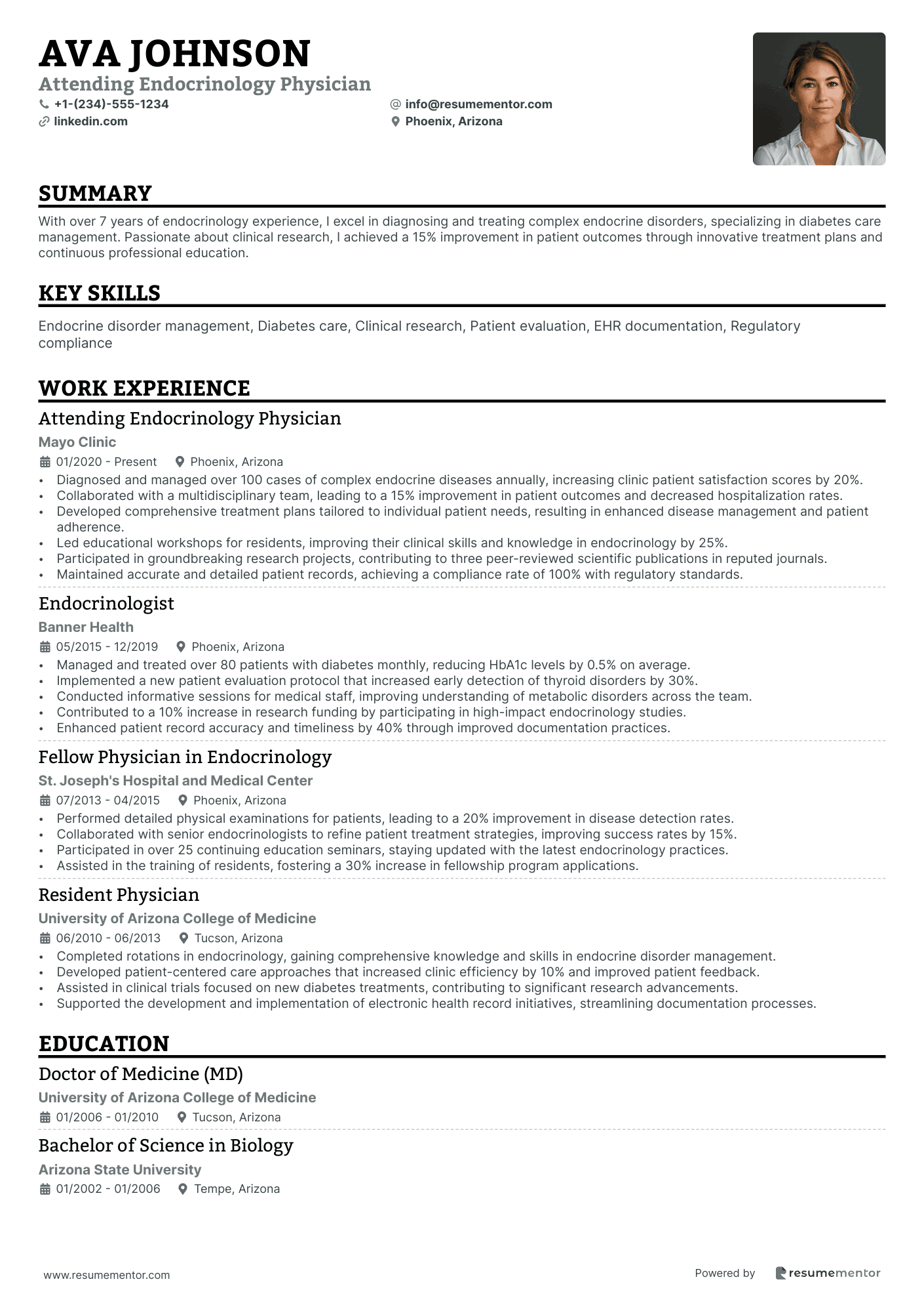 Attending Endocrinology Physician