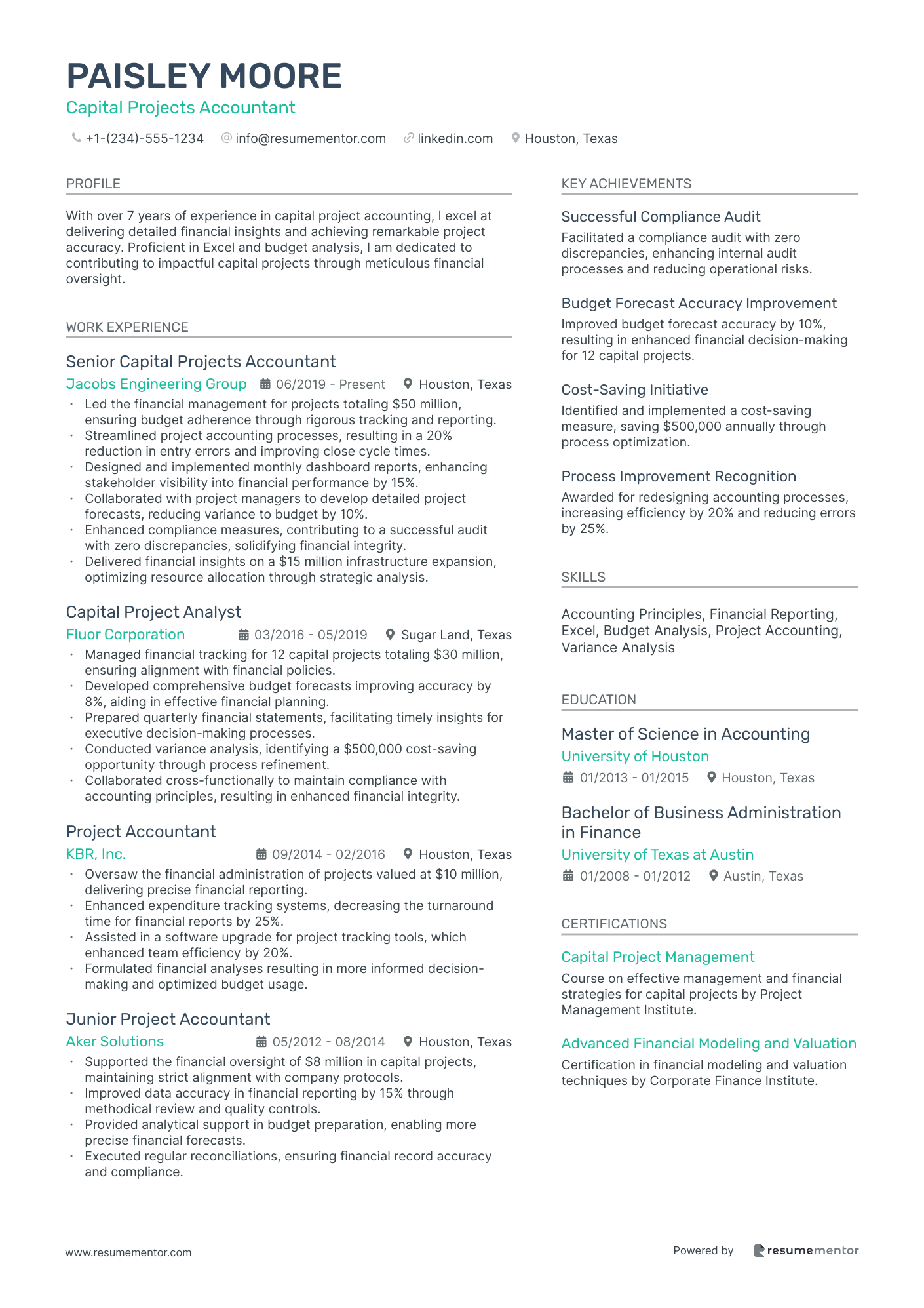 Capital Projects Accountant