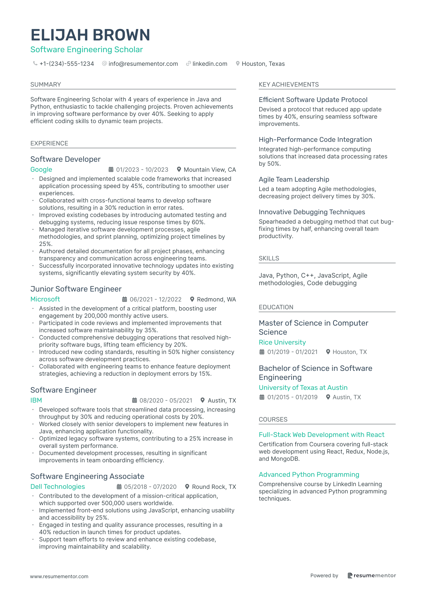 Software Engineering Scholar