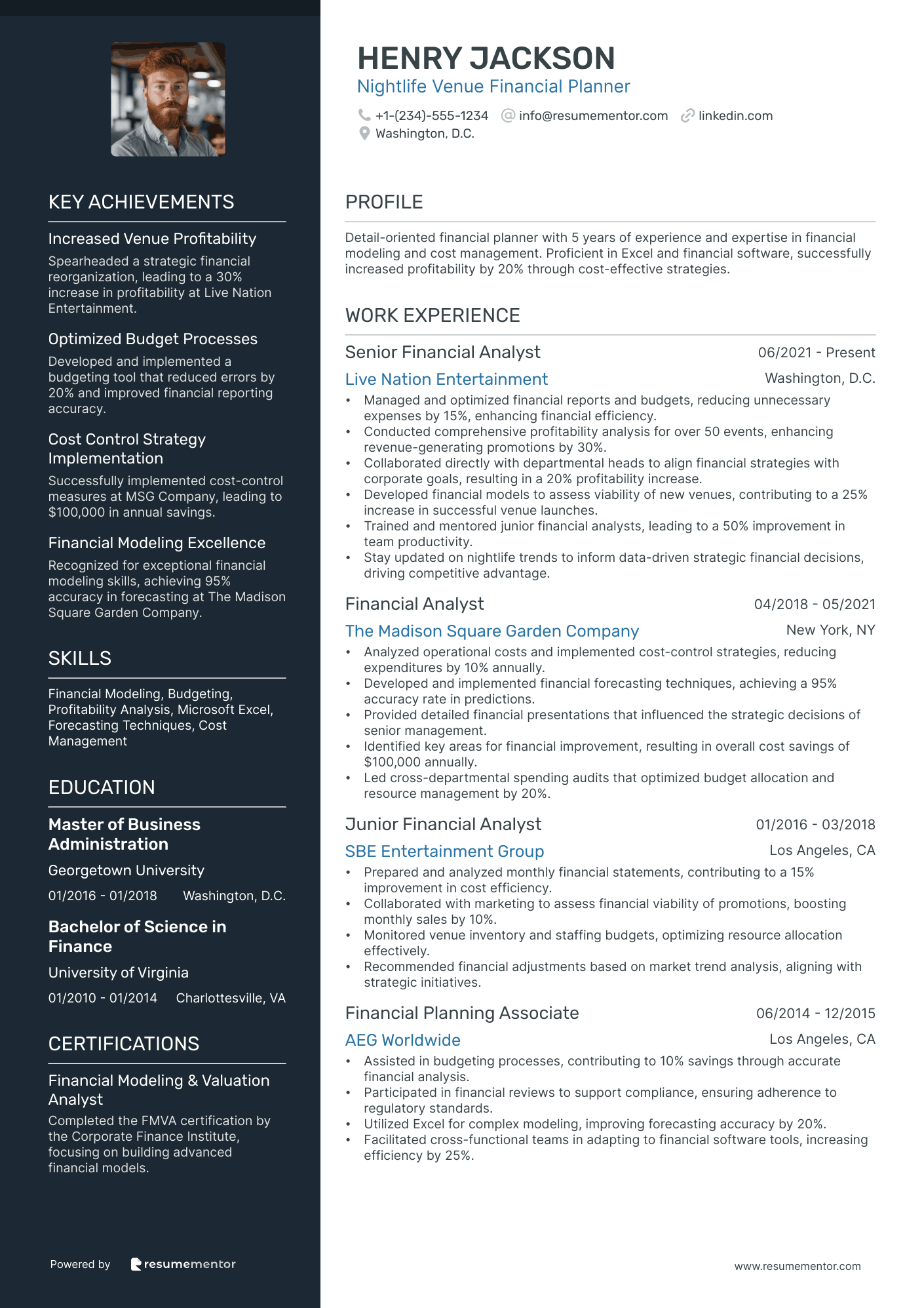 Nightlife Venue Financial Planner