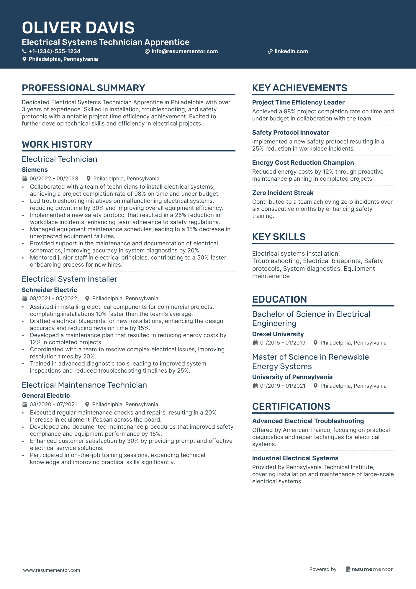 Electrical Systems Technician Apprentice