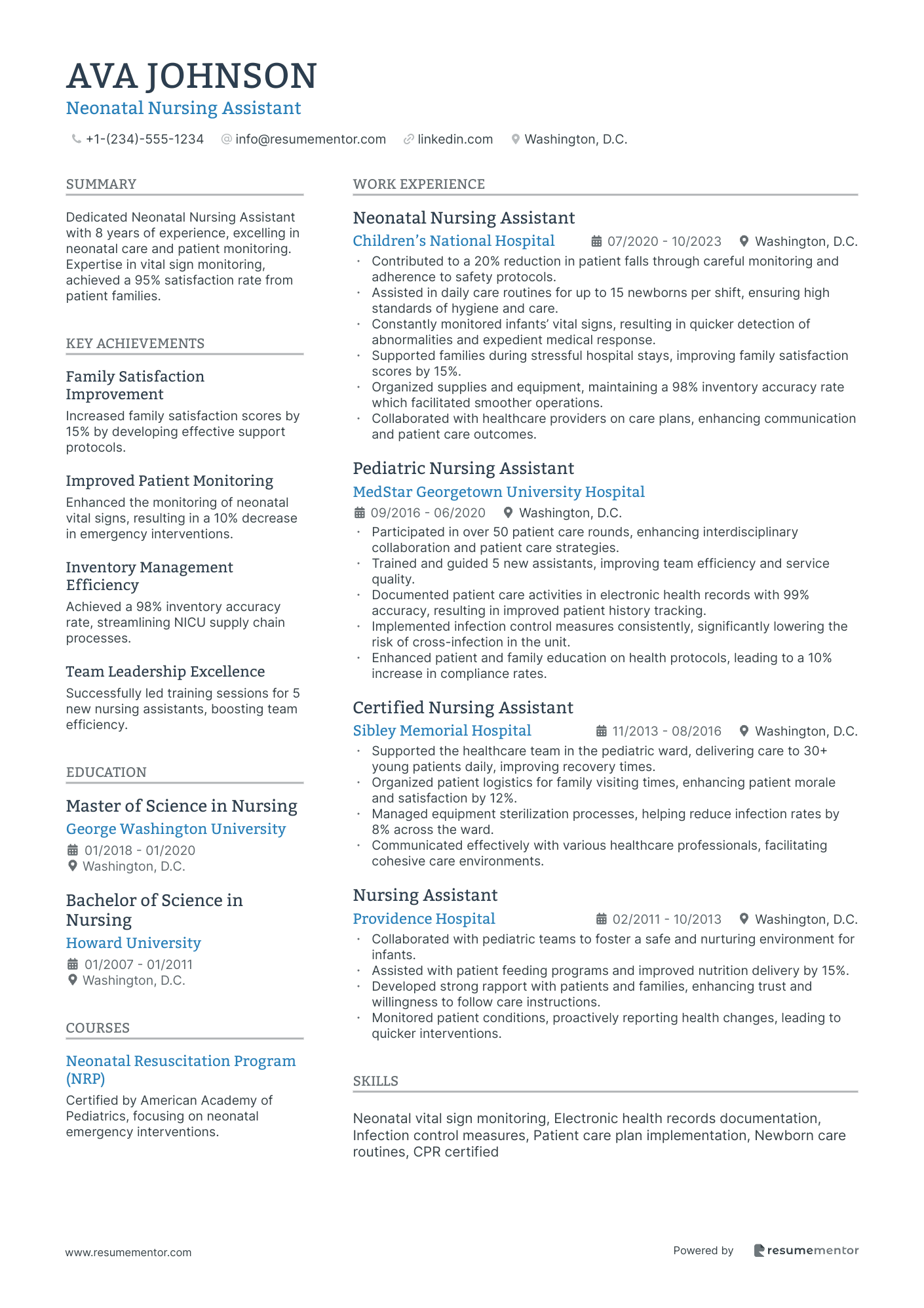 Neonatal Nursing Assistant