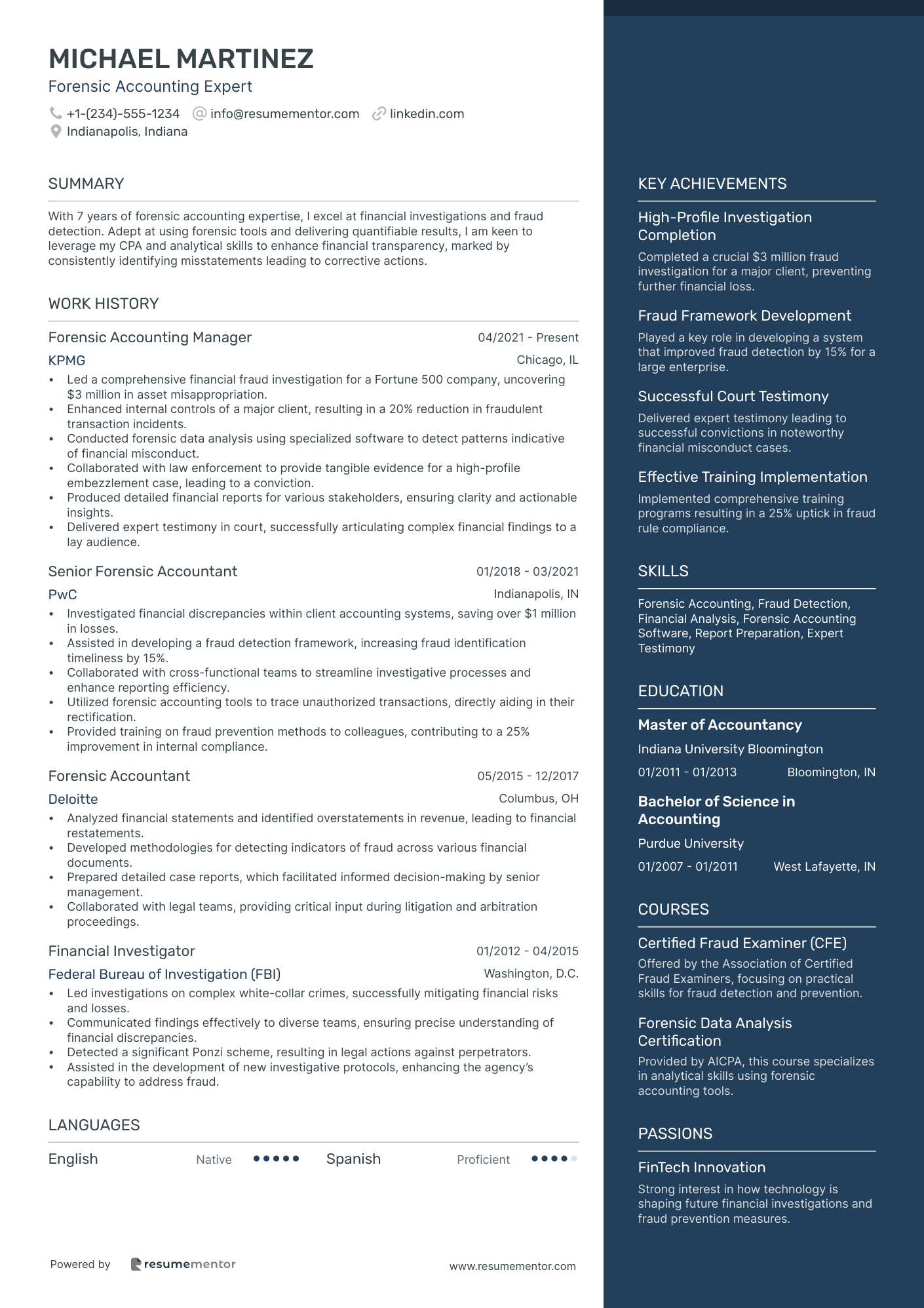 Forensic Accounting Expert