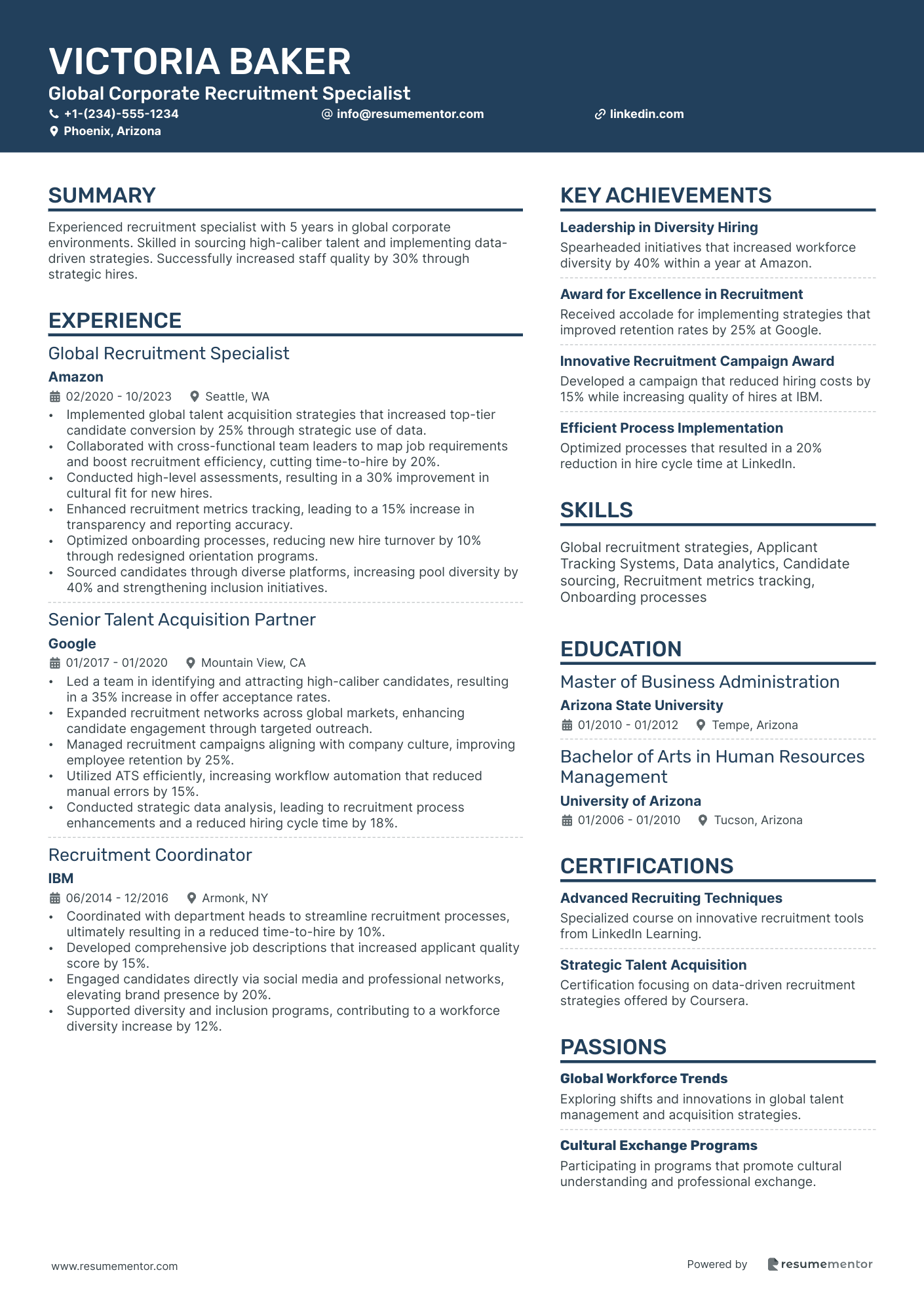Global Corporate Recruitment Specialist