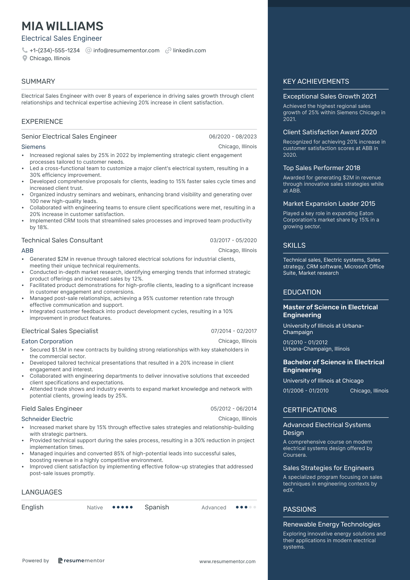 Electrical Sales Engineer