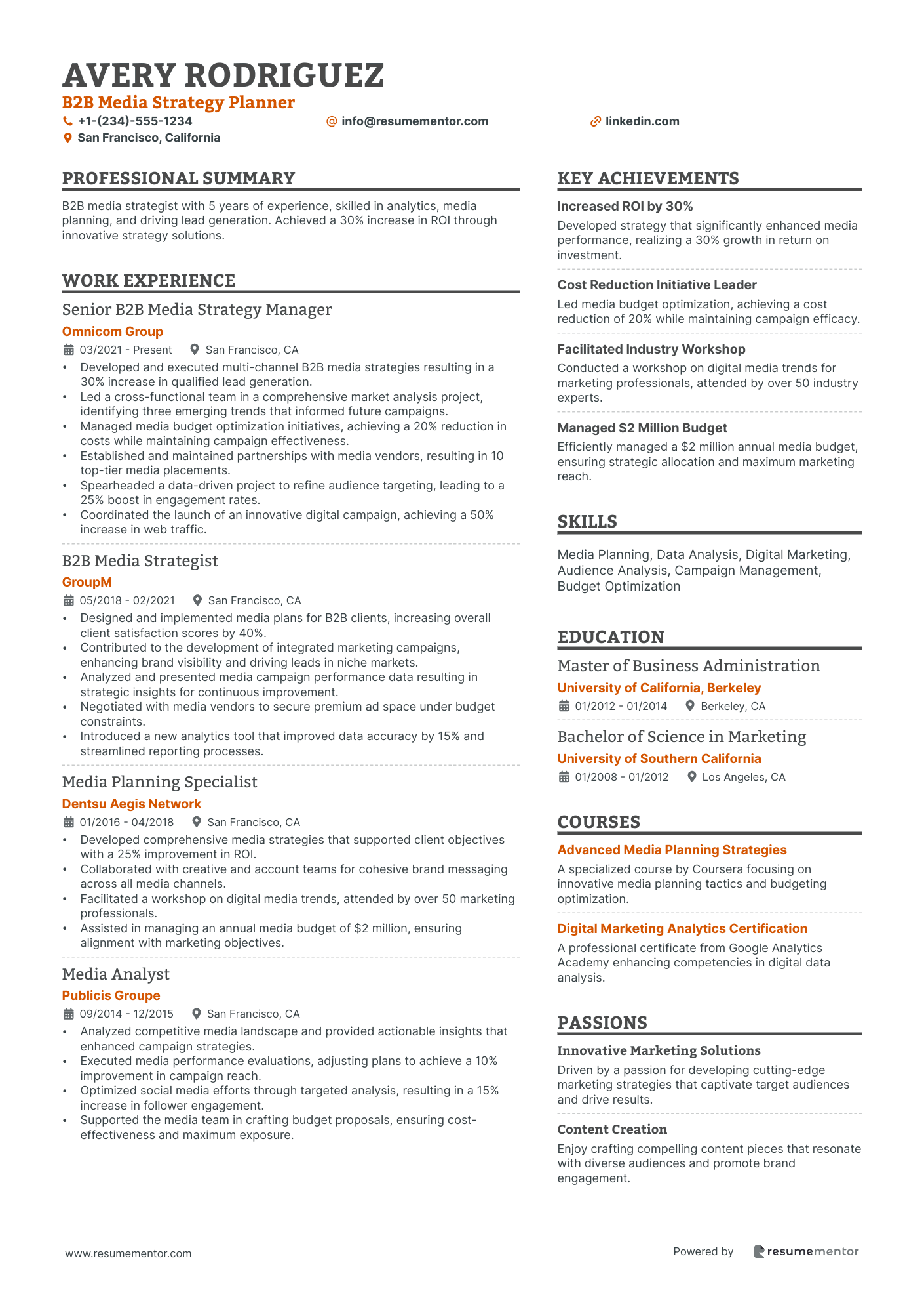 B2B Media Strategy Planner