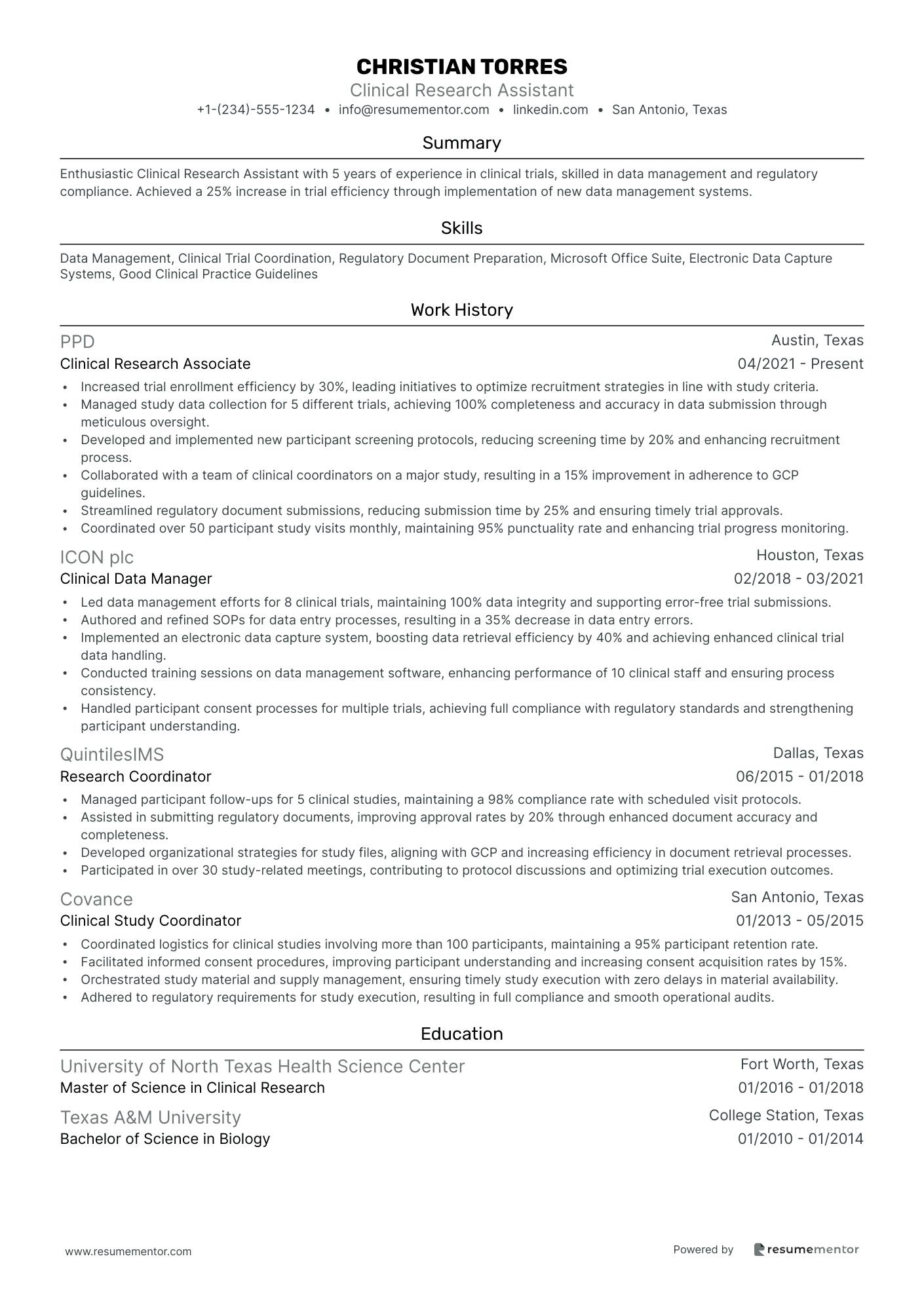 Clinical Research Assistant