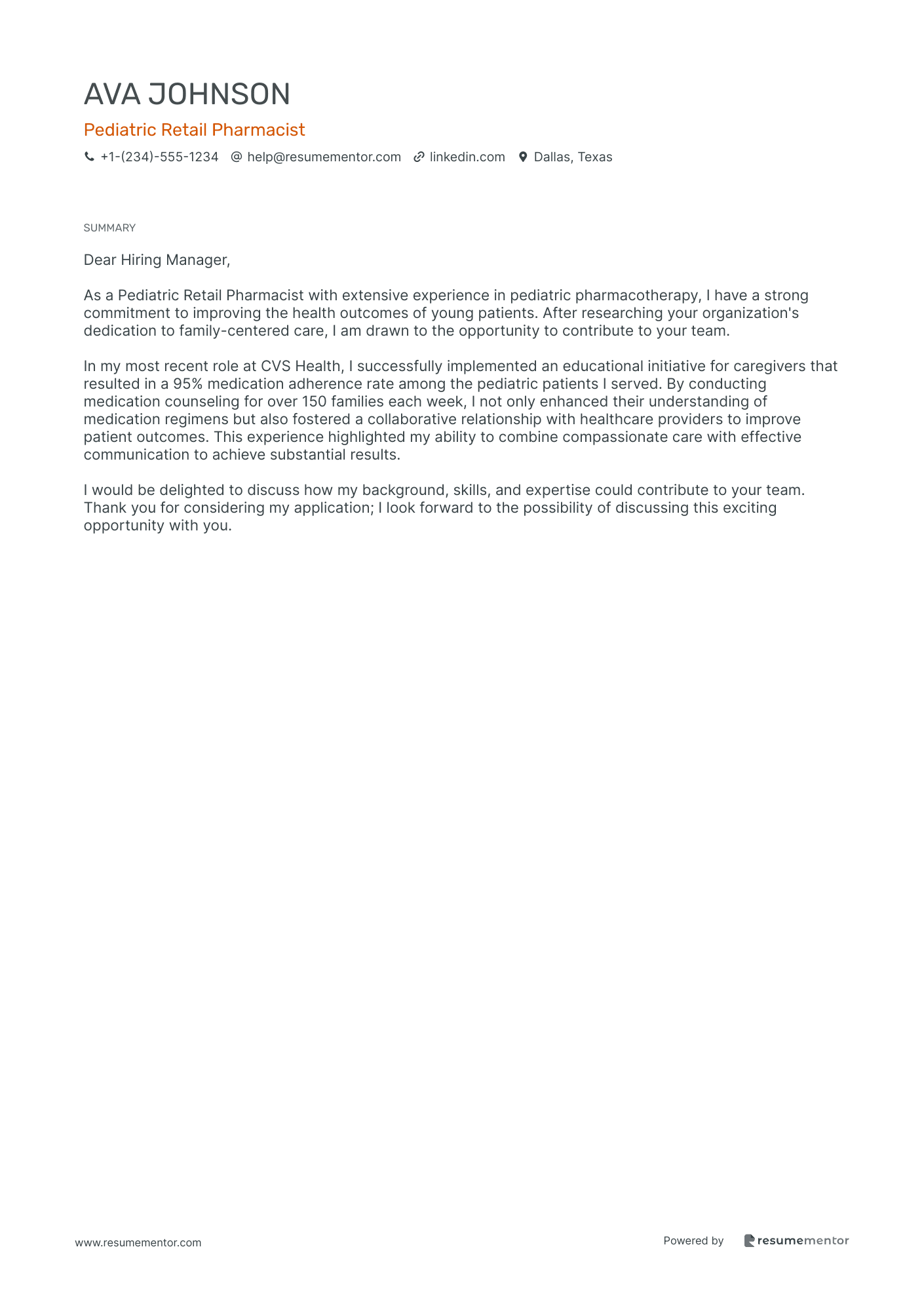 Pediatric Retail Pharmacist