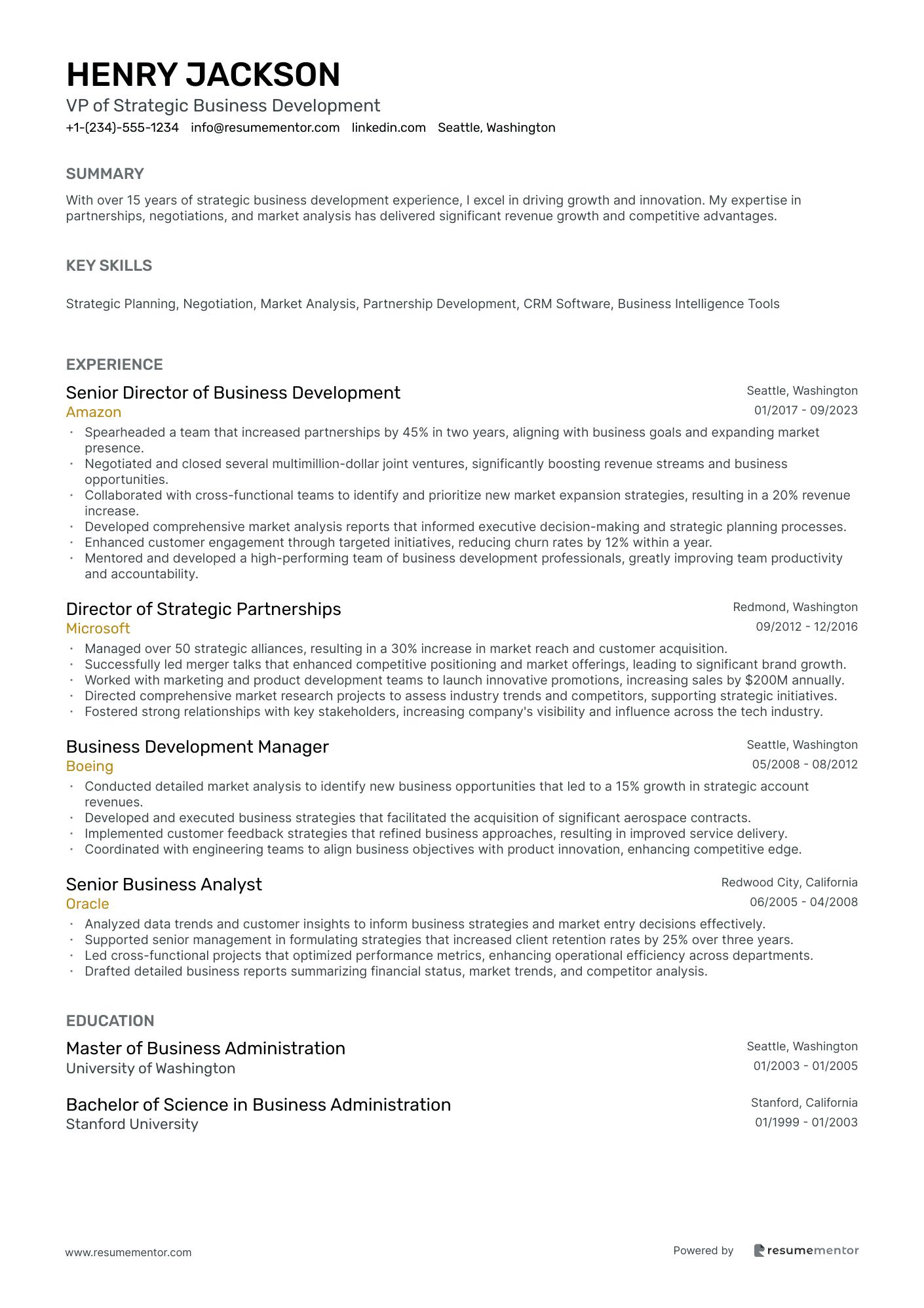 VP of Strategic Business Development