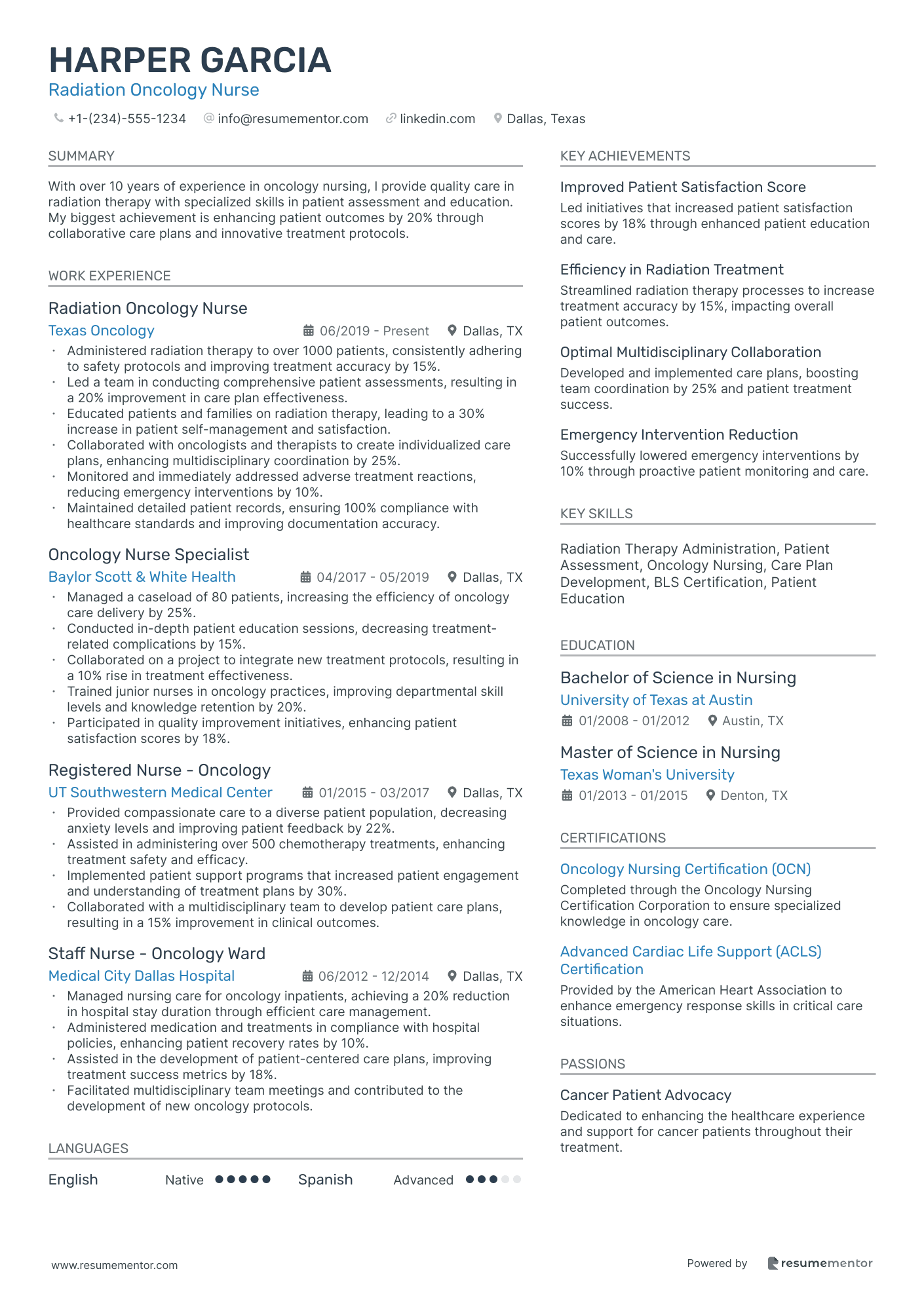 Radiation Oncology Nurse