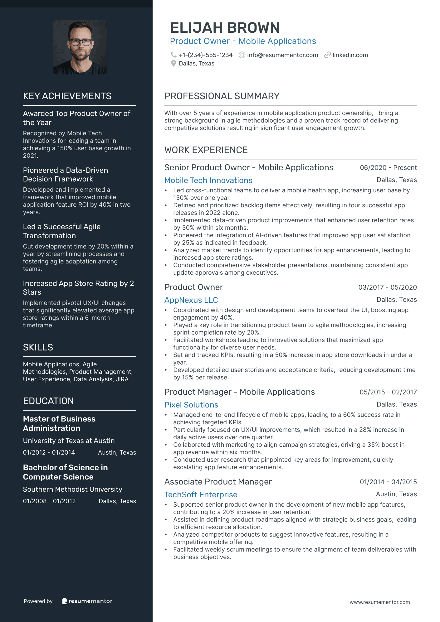 Product Owner   Mobile Applications