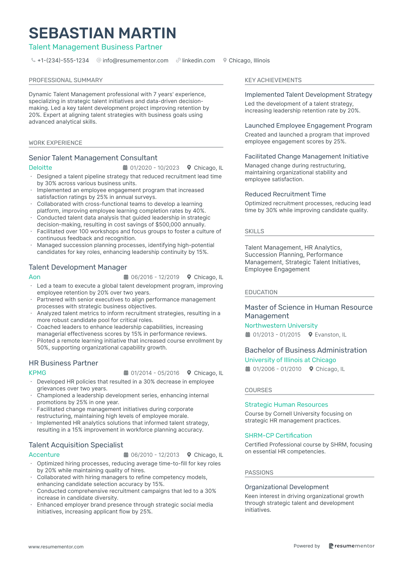 Talent Management Business Partner
