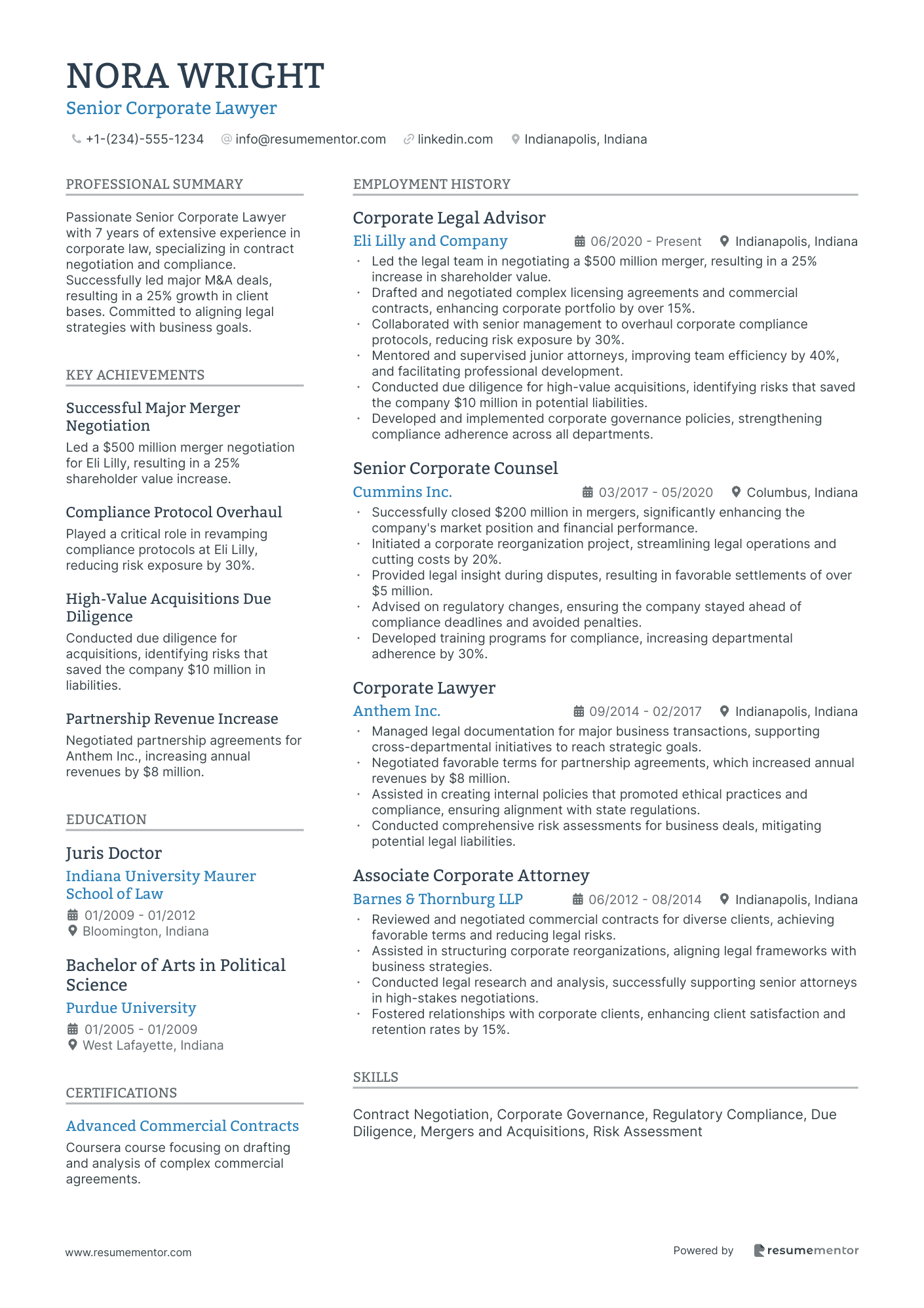 Senior Corporate Lawyer