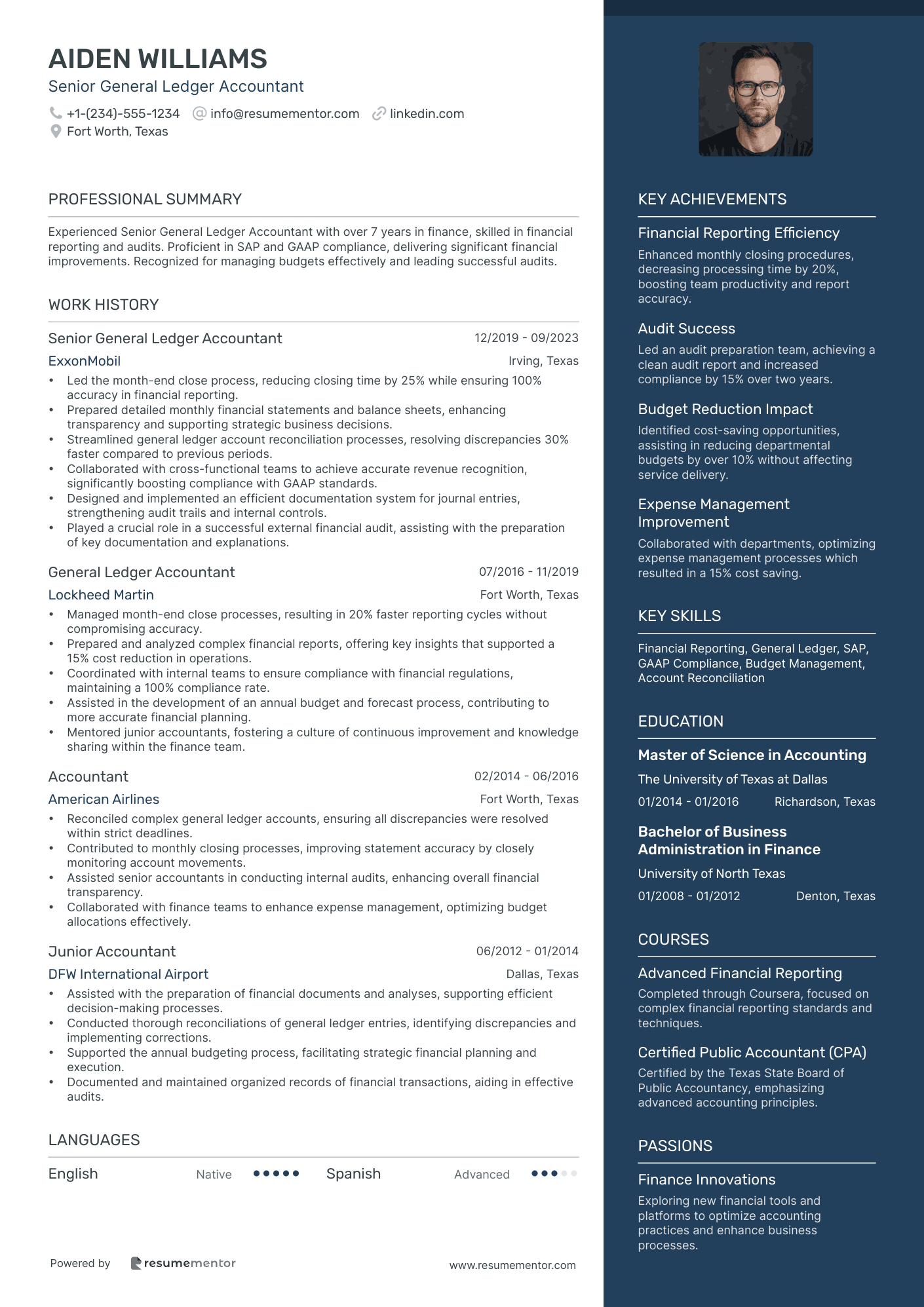 Senior General Ledger Accountant