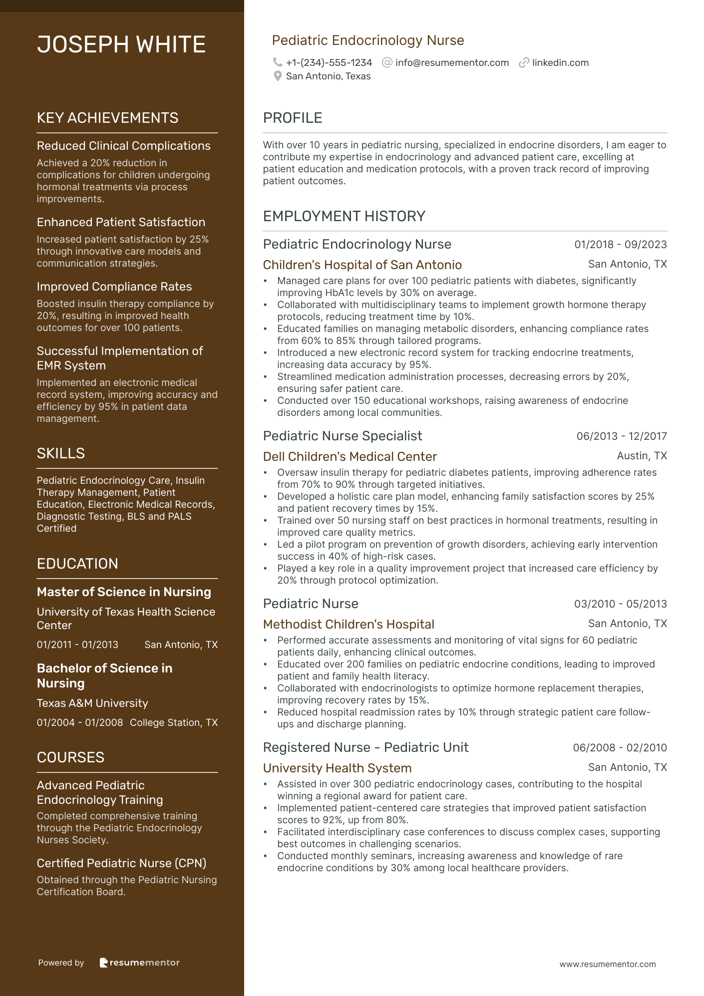 Pediatric Endocrinology Nurse