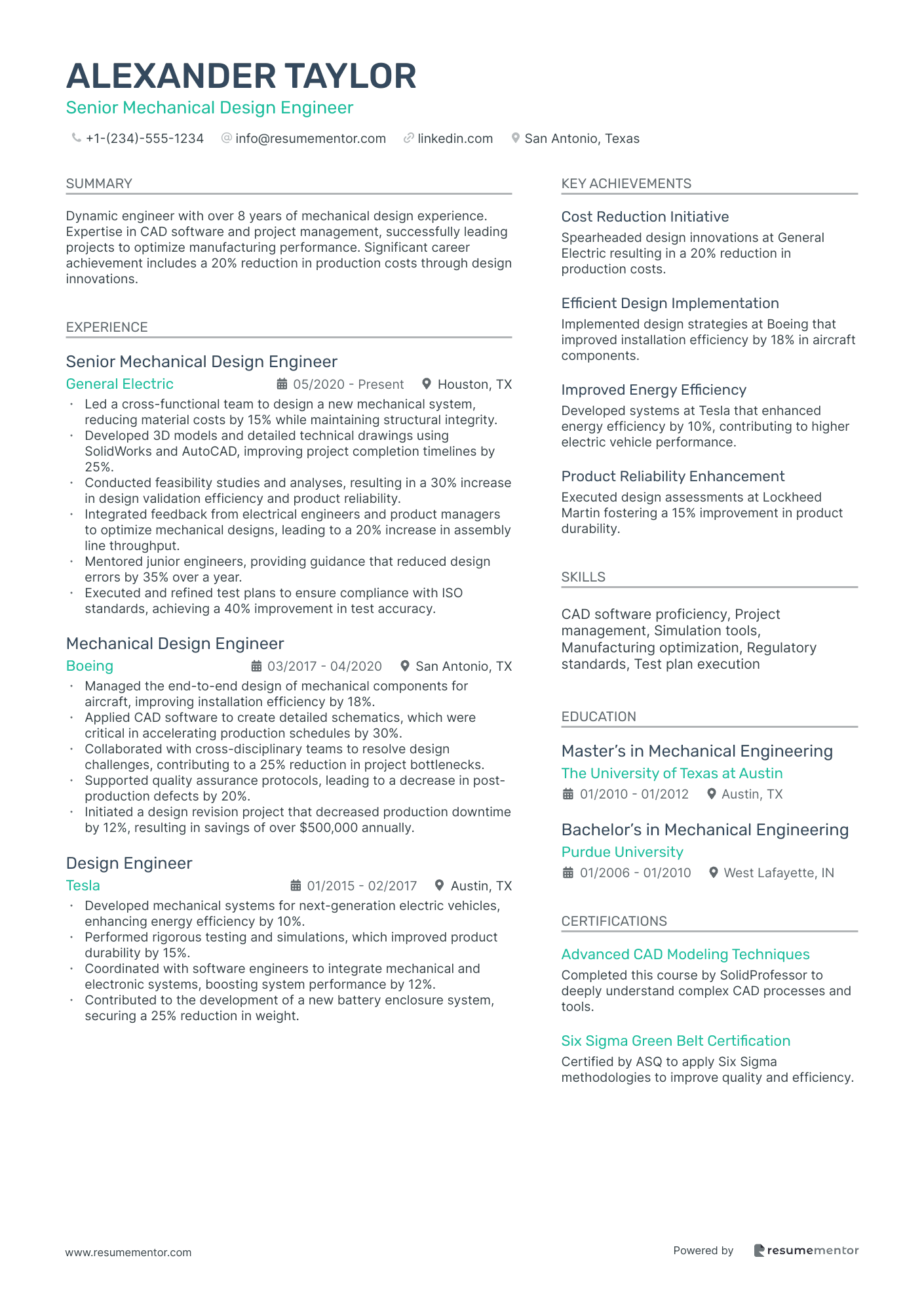 Senior Mechanical Design Engineer