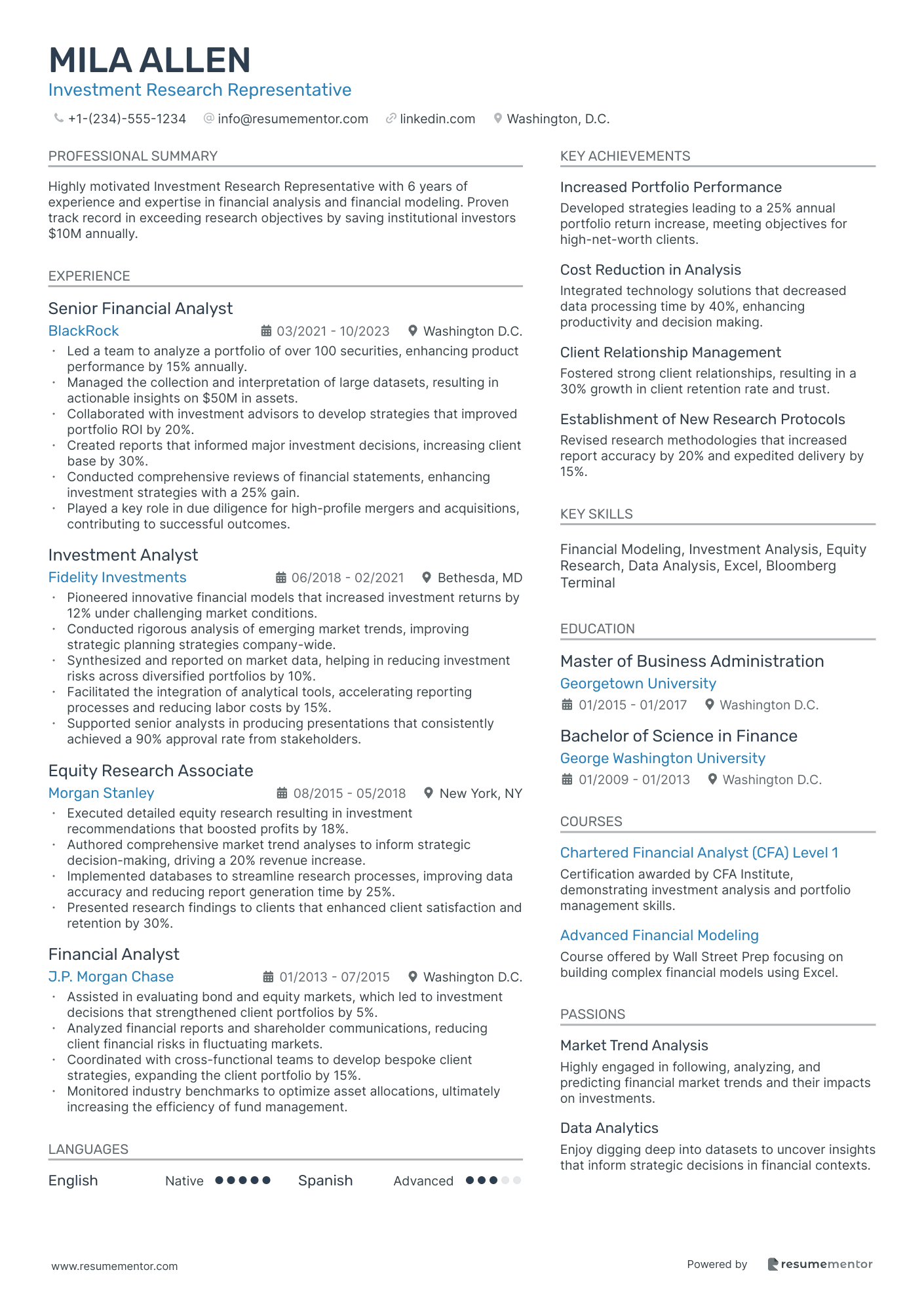Investment Research Representative