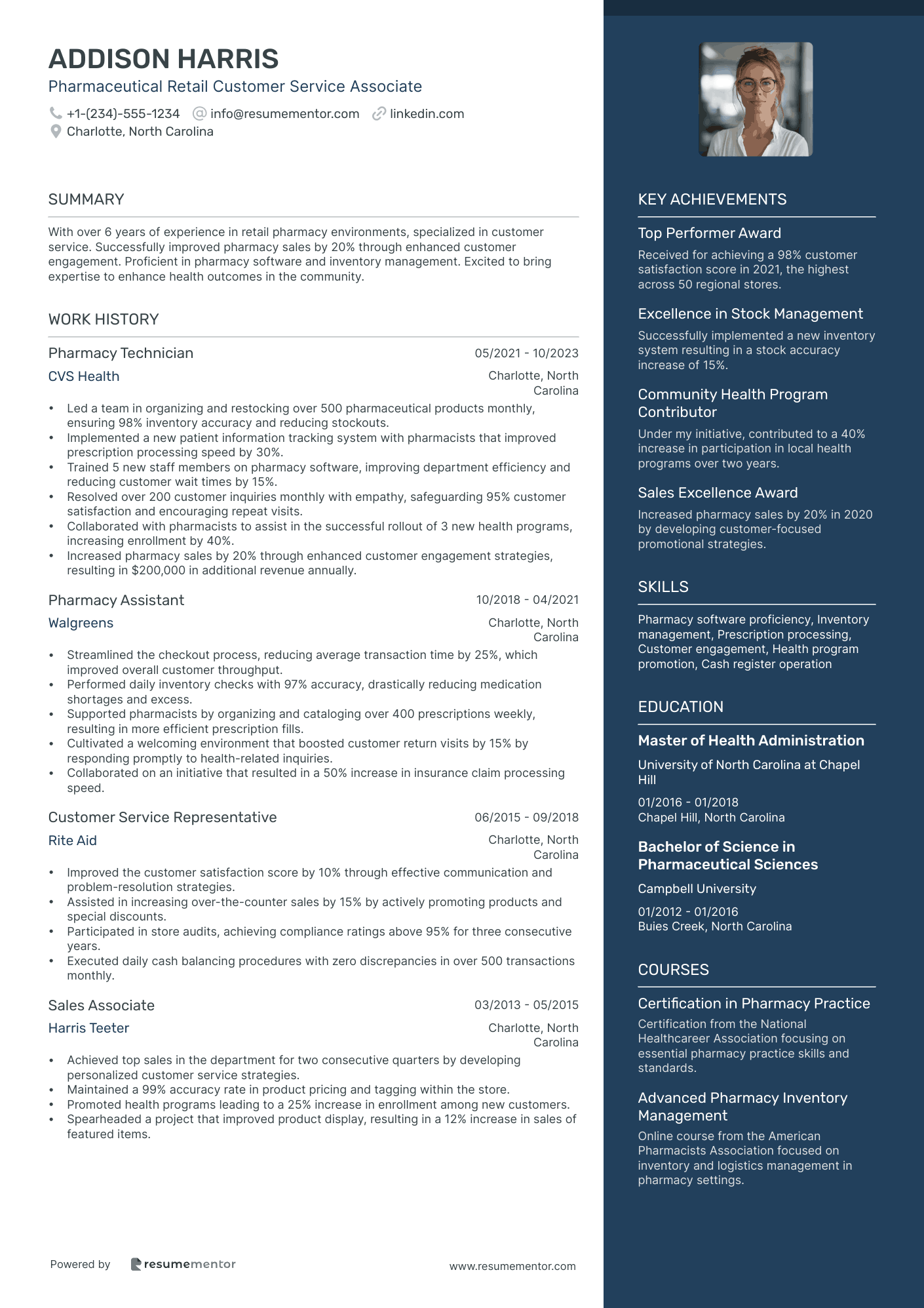 Pharmaceutical Retail Customer Service Associate